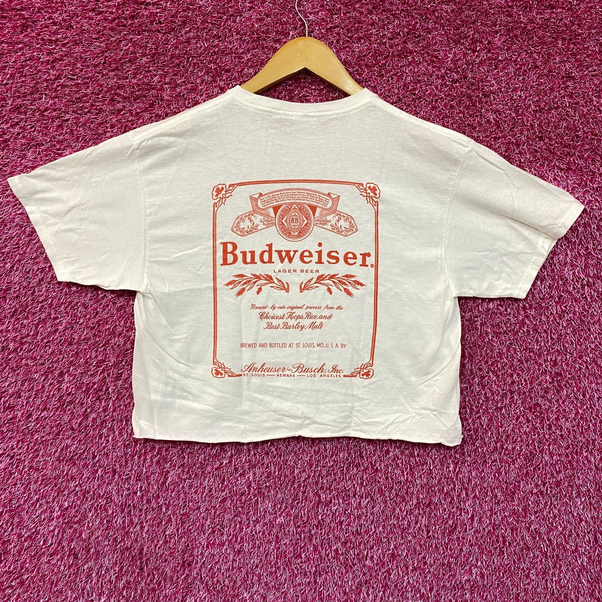 Budweiser World Renowned Budweiser King Of Beers Crop Top Promo T-Shir Size US M / EU 48-50 / 2 - 3 Thumbnail
