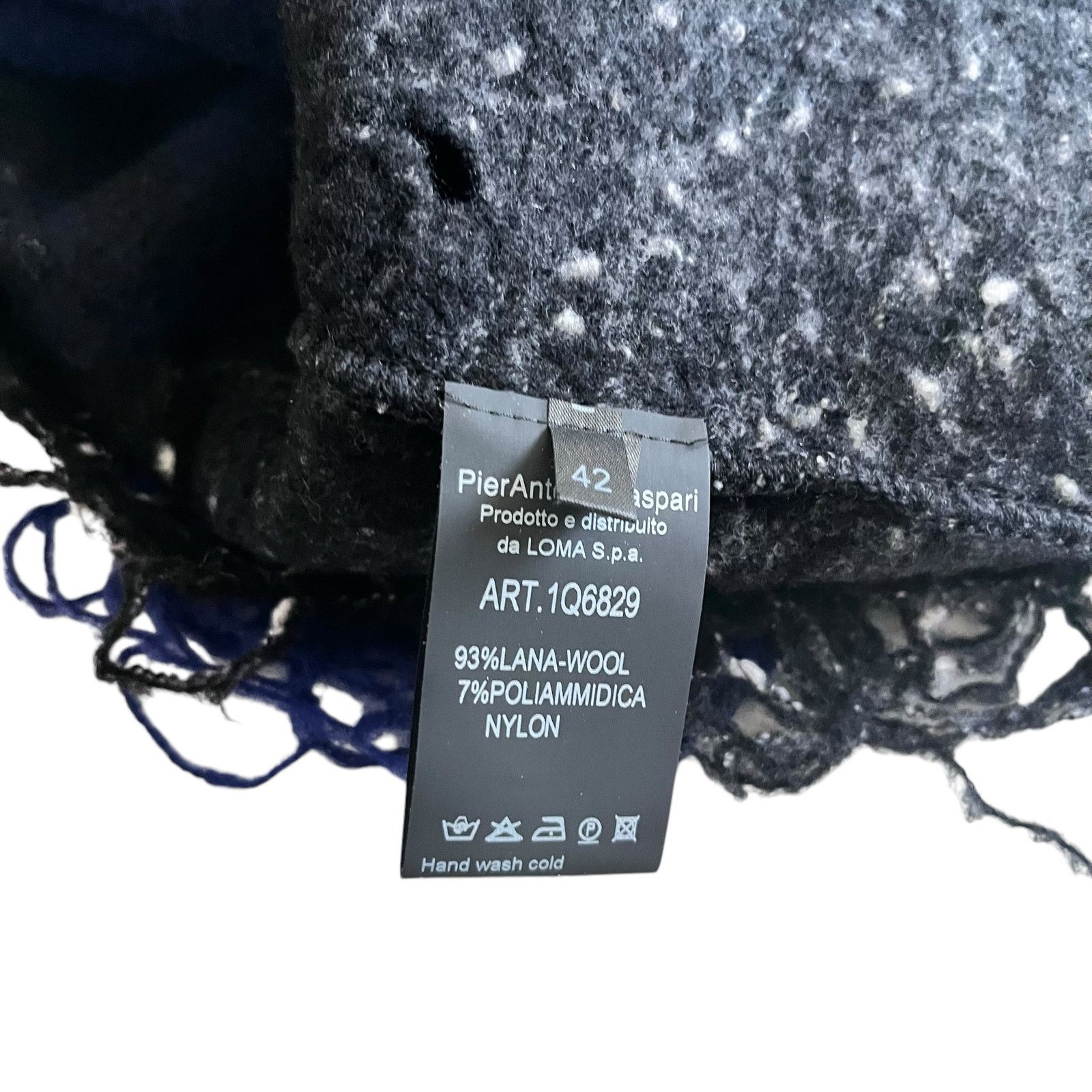 Other PierAntonio Gaspari Blue Black Ombre Embroidered Wool Top Size M / US 6-8 / IT 42-44 - 10 Thumbnail