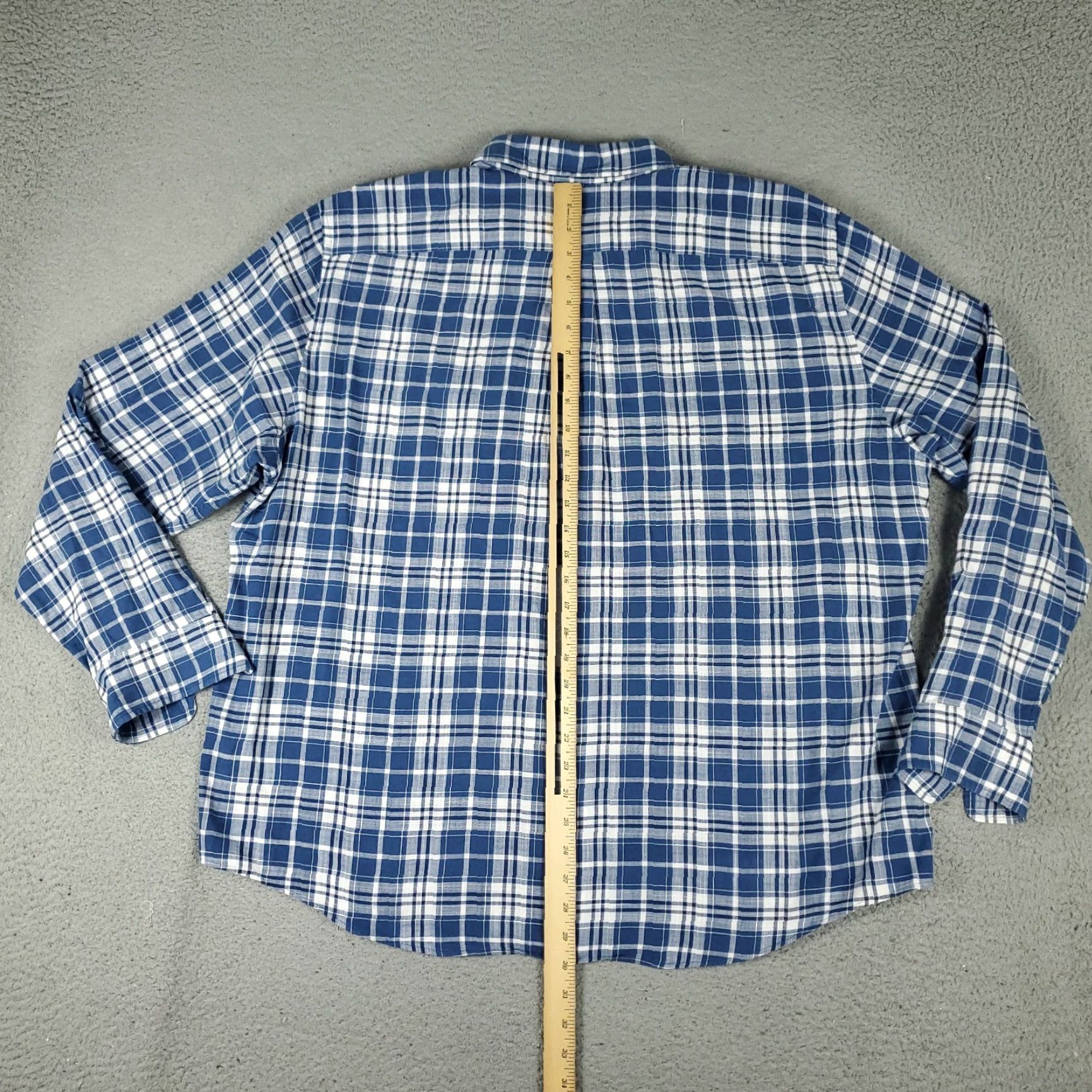 Vineyard Vines Vineyard Vines Shirt 2XL Mens Blue Plaid Long Sleeve Button-Up Cotton Classic Preppy Size US XXL / EU 58 / 5 - 3 Thumbnail