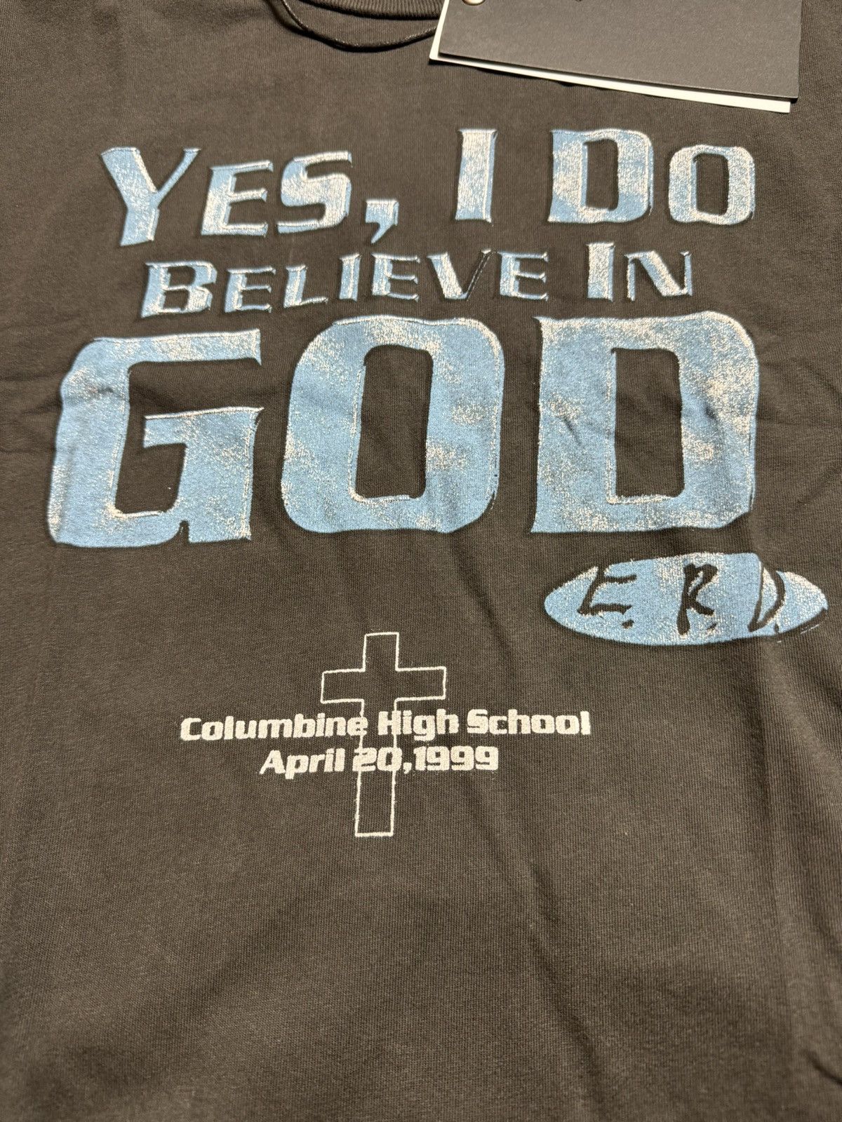 Enfants Riches Deprimes Enfants Riches Deprimes “I BELIEVE IN GOD” Columbine T-Shirt Size US L / EU 52-54 / 3 - 4 Thumbnail