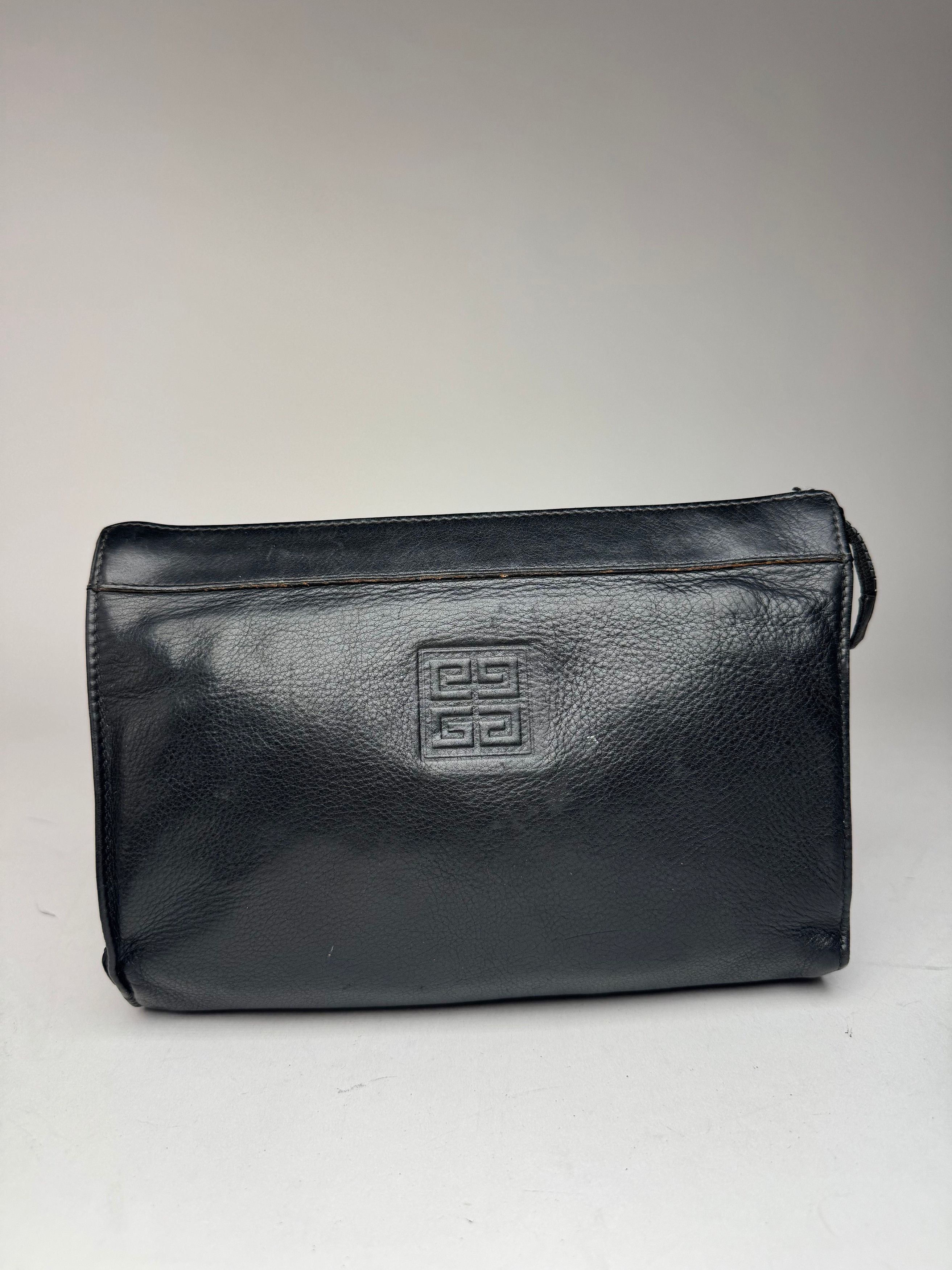 Givenchy Vintage Leather Clutch Black Size ONE SIZE - 1 Thumbnail
