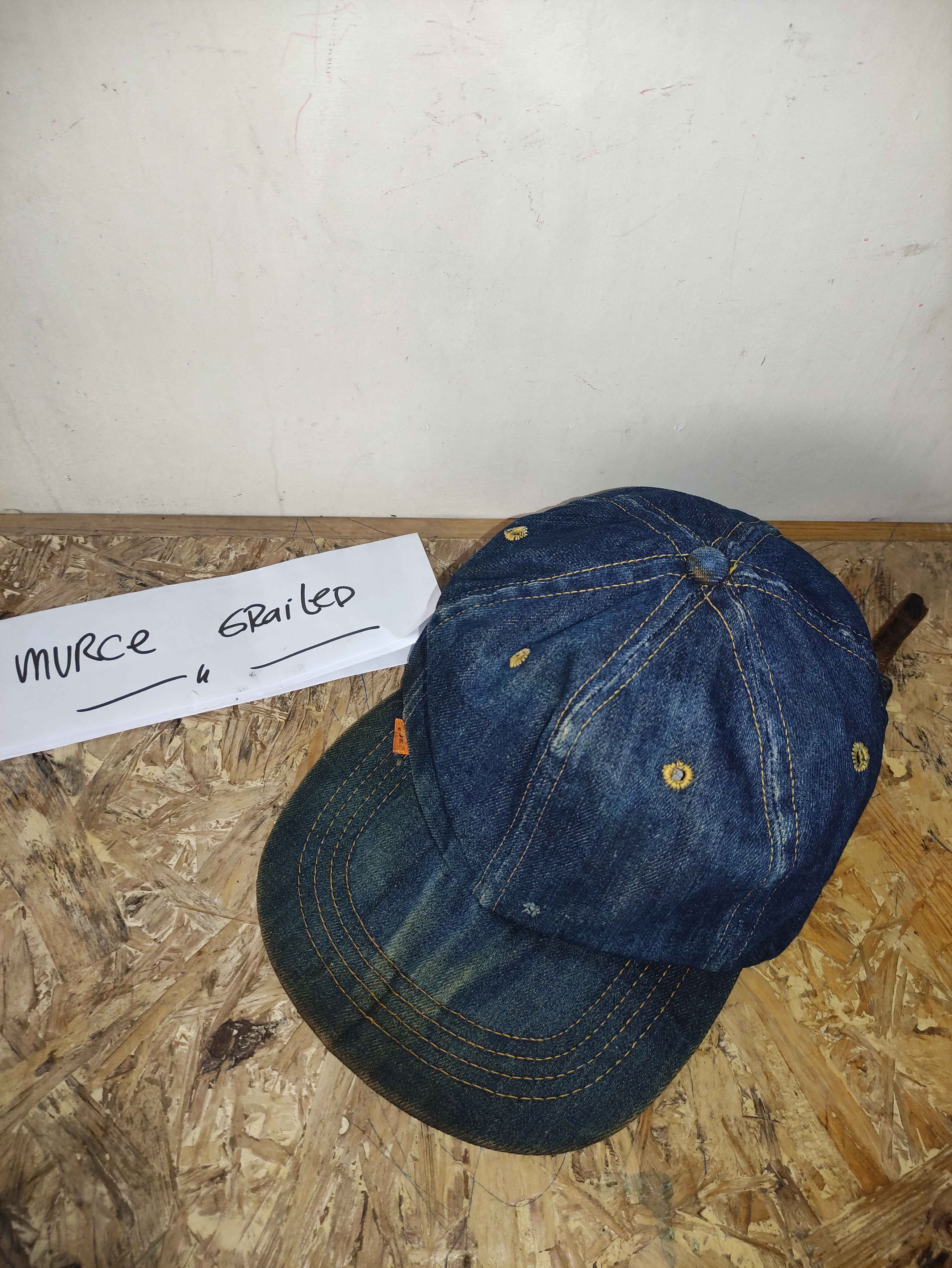Levi's Vintage Levis Hat Denim 70s Leather Patch Cap Size ONE SIZE - 2 Thumbnail