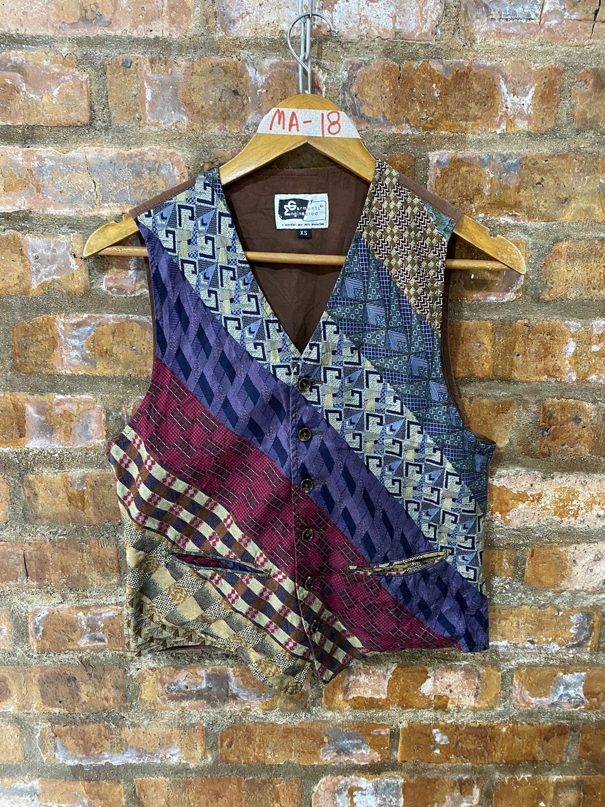 Engineered Garments 2000s Silk Native vest Size US XS / EU 42 / 0 - 2 Thumbnail
