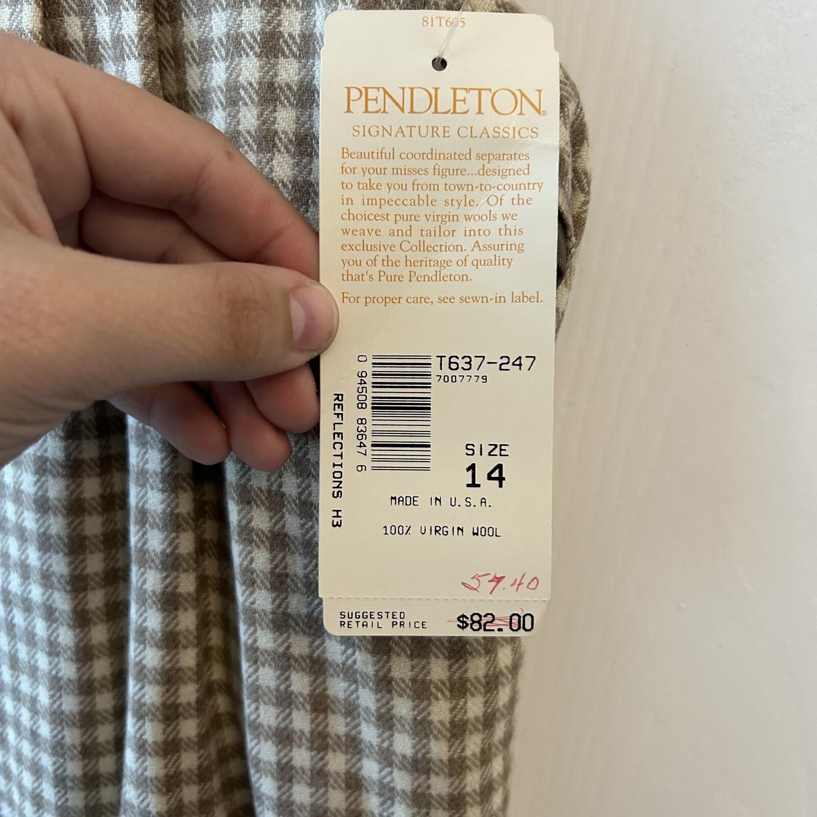 Pendleton Pendleton Women’s size 14 Skirt 100% virgin wool Size 36" / US 14 / IT 50 - 7 Thumbnail