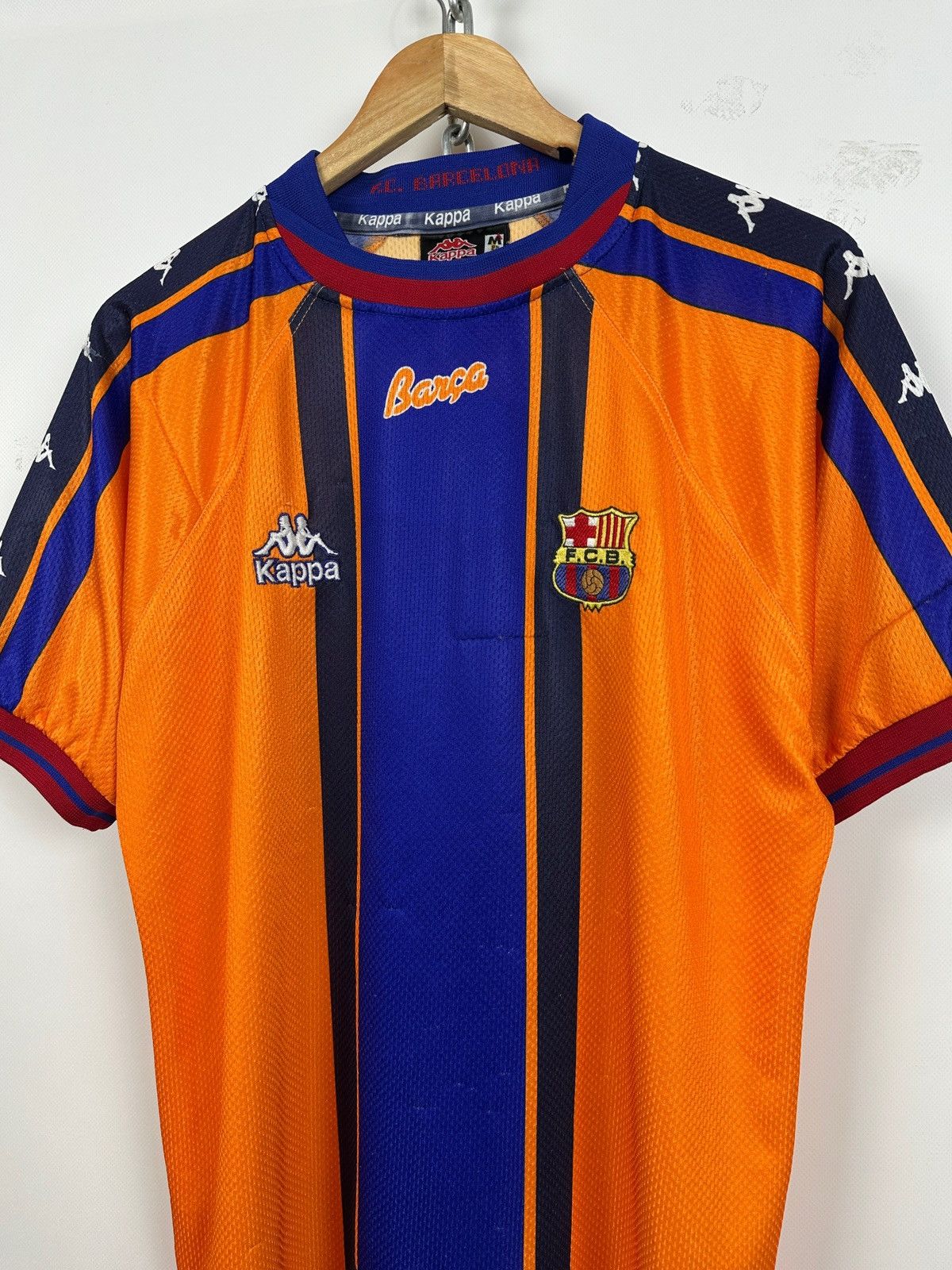 Kappa × Vintage 1997/98 Vintage Kappa FC Barcelona Away Soccer Jersey Size US M / EU 48-50 / 2 - 4 Thumbnail