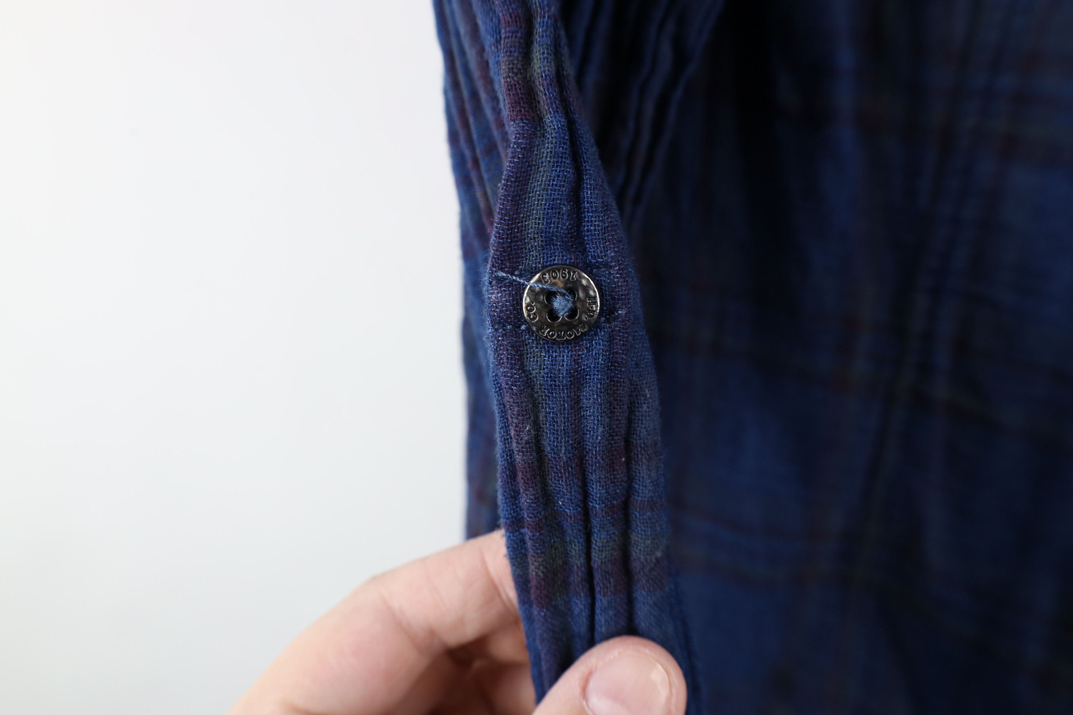 Harley Davidson × Vintage Vintage Harley Davidson Western Flannel Button Shirt Plaid Size L / US 10 / IT 46 - 8 Thumbnail