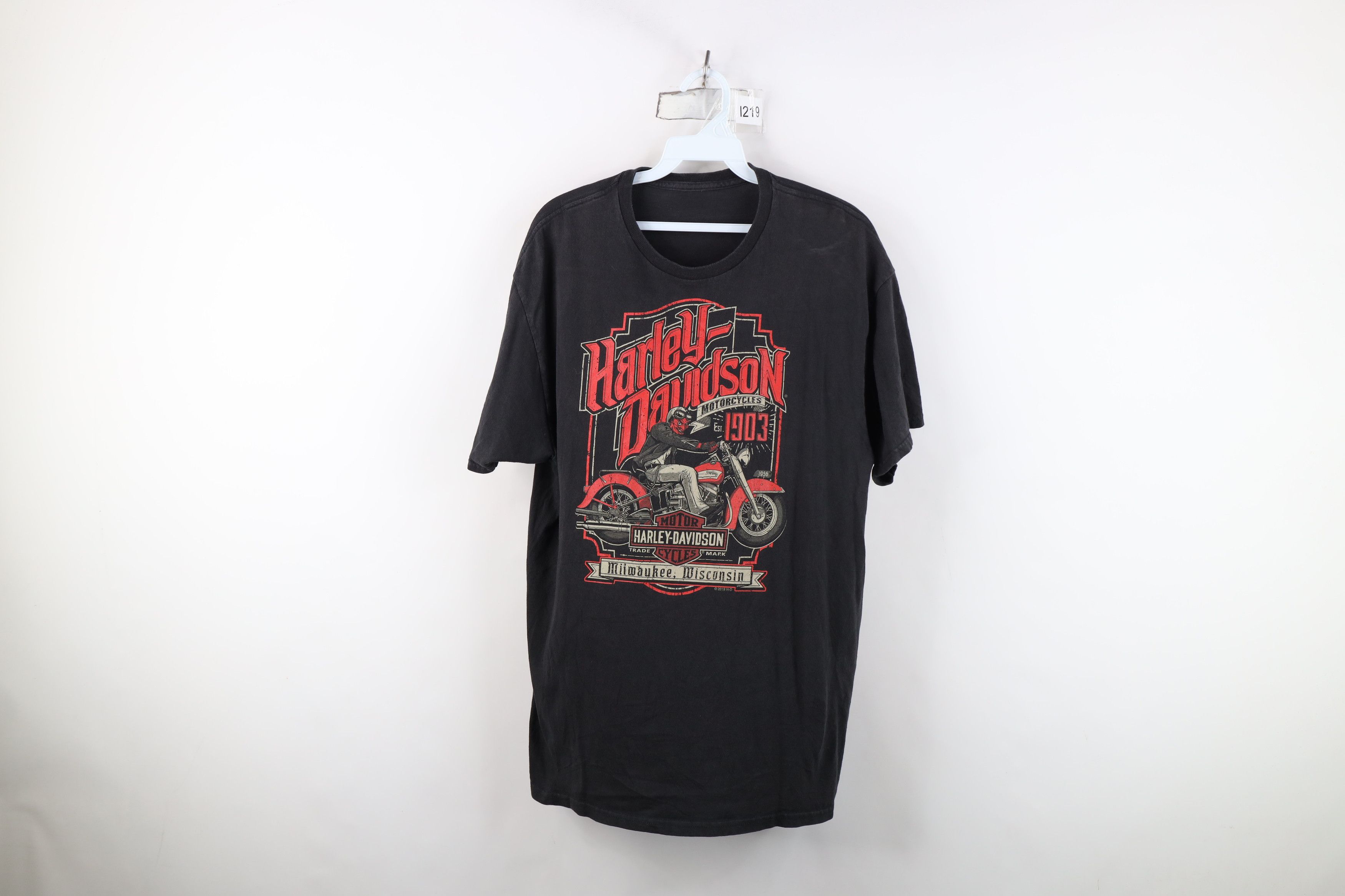 Harley Davidson Vintage Y2K Harley Davidson Satan Devil Motorcycle T-Shirt Size US M / EU 48-50 / 2 - 1 Thumbnail
