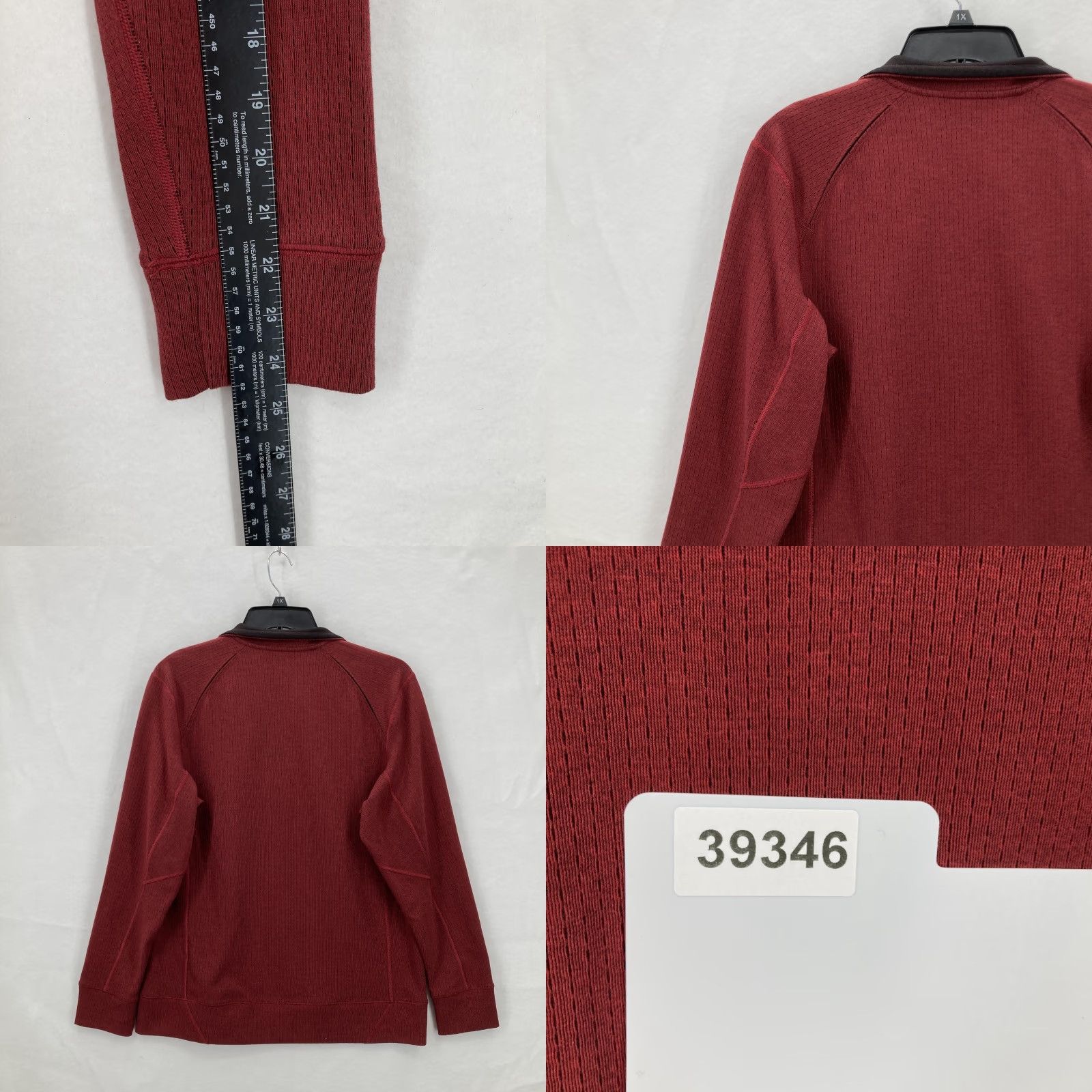 Vintage Duluth Sweater 1/4 Zip Mock Neck Mens Medium Red Outdoors Camp Knit Pullover with Bear Paw Logo Size US M / EU 48-50 / 2 - 8 Thumbnail