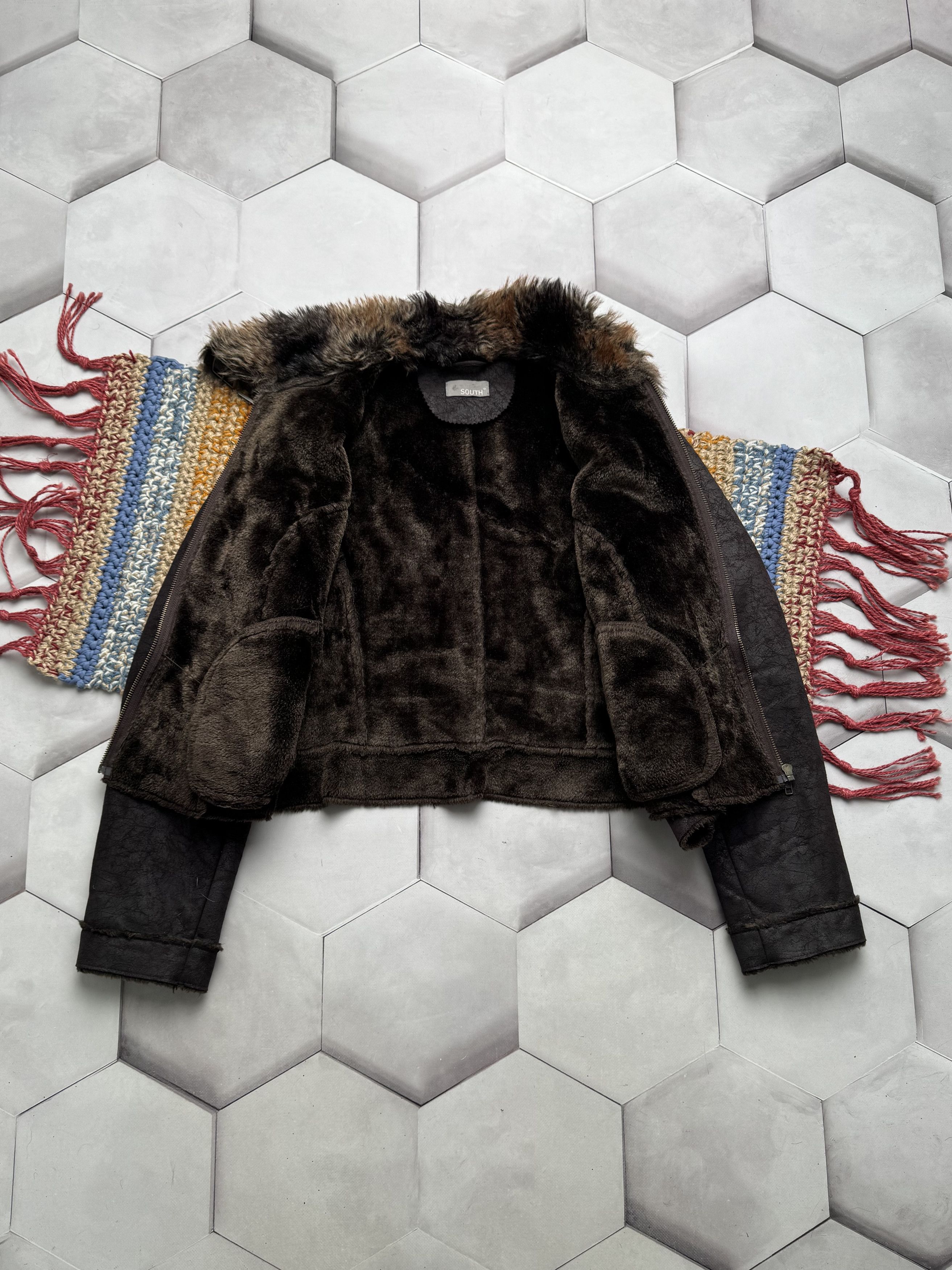 Vintage Vintage Cropped Faux Fur Jacket (E4) Size M / US 6-8 / IT 42-44 - 4 Thumbnail