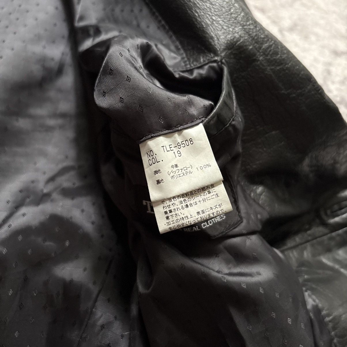 Tornado Mart Tornado Mart Leather Blazer Suit Jacket Black | Size L Size 44R - 9 Thumbnail