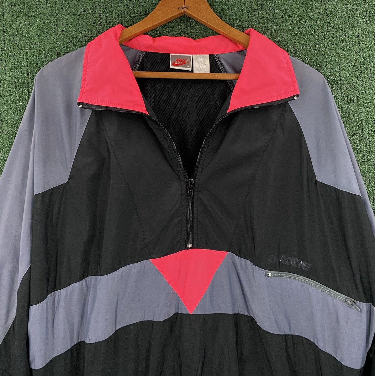 Nike 90’s Nike Color Block Windbreaker Jacket Medium Baggy Size US M / EU 48-50 / 2 - 2 Thumbnail