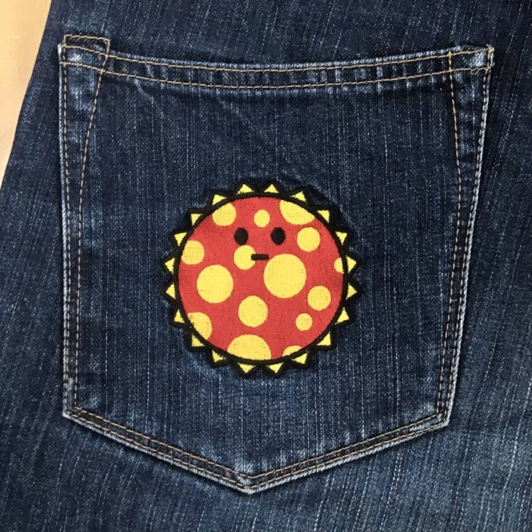 Bape BAPE Cosmos milo embroidered denim shorts APE NIGO ★size M Size US 32 / EU 48 - 4 Thumbnail