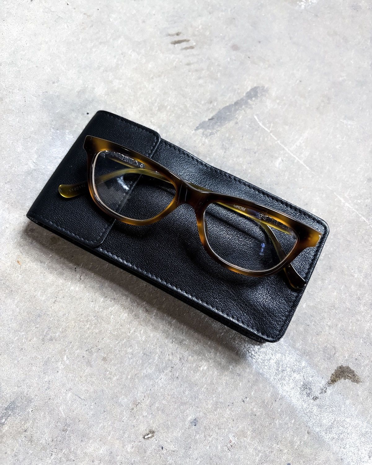 Chrome Hearts “GROM” TORTOISE CLEAR LENS GLASSES Size ONE SIZE - 2 Thumbnail