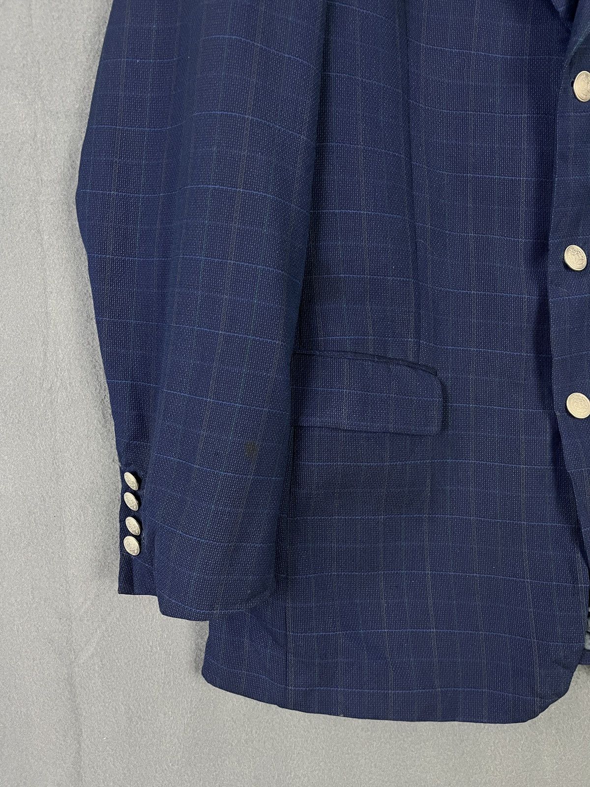Vintage Accent Glen Plaid Blazer Made in France Size 42R - 4 Thumbnail