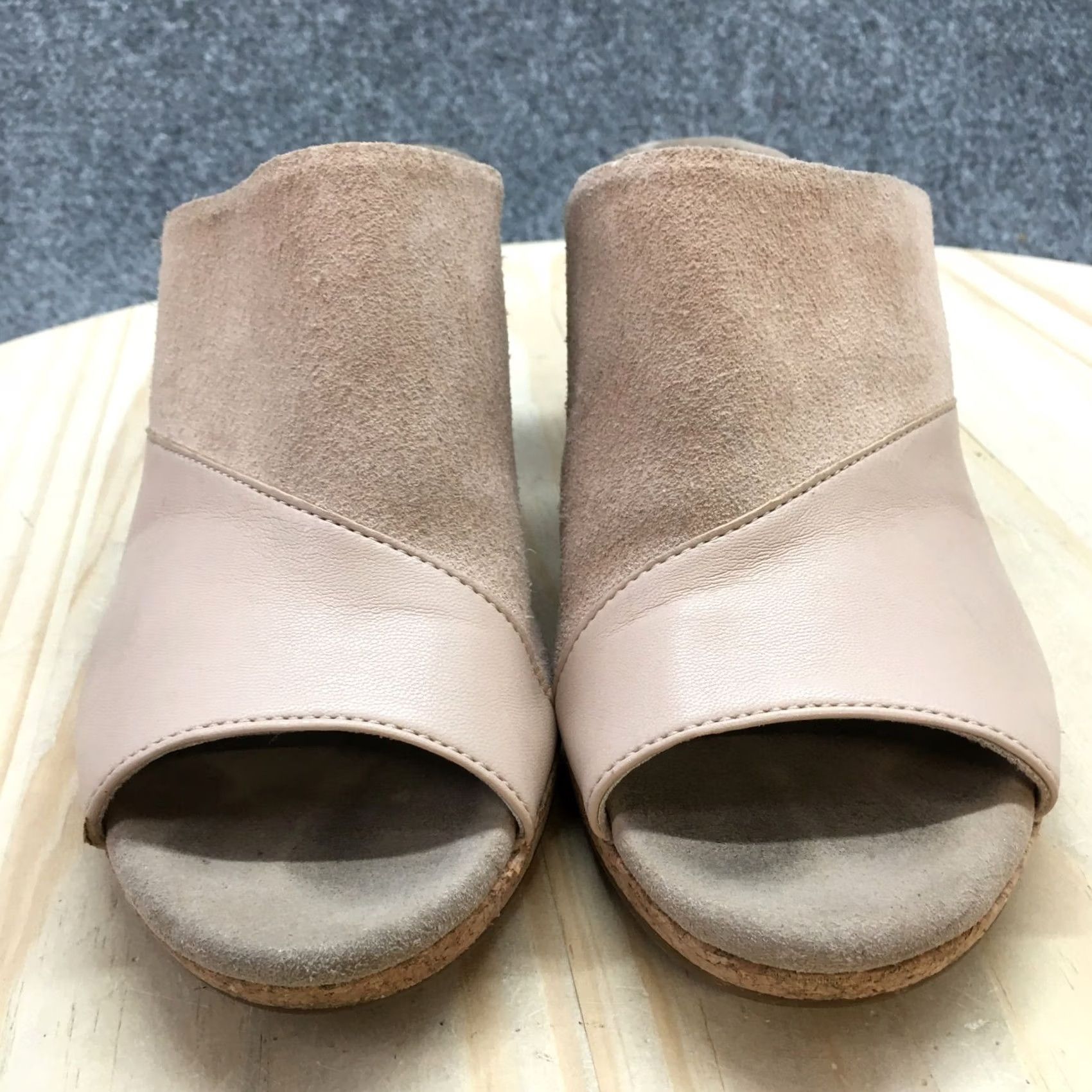 Clarks Clarks Lafley Wave Slide Sandal Womens 8.5 M Brown Suede Slip On Wedge Casual Shoes Size US 9 / IT 39 - 4 Thumbnail