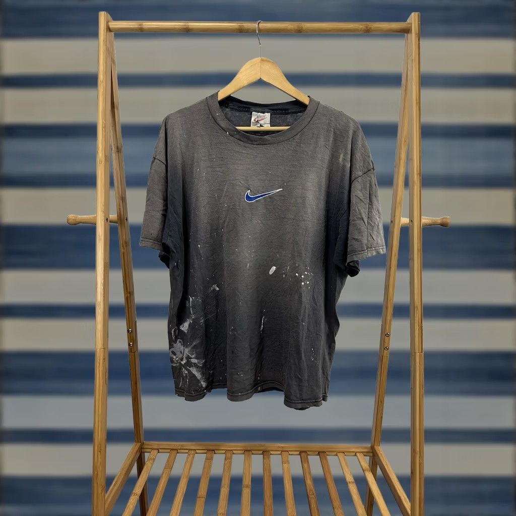 Nike VTG Nike T-Shirt Mens L Black 90s Penny Hardaway NBA Gradient Sun Faded Distressed Worn Grunge Orlando Basketball Size US L / EU 52-54 / 3 - 1 Thumbnail