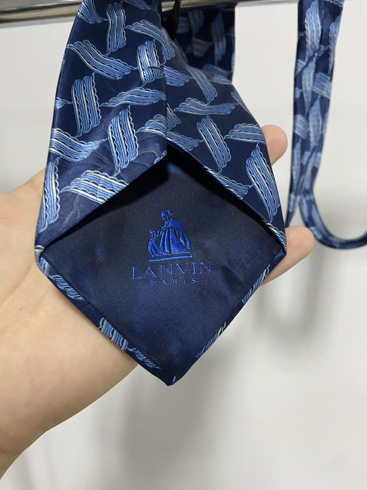 Lanvin × Vintage Lanvin Paris Tie Vintage Luxury Made in France patterns Size ONE SIZE - 3 Thumbnail