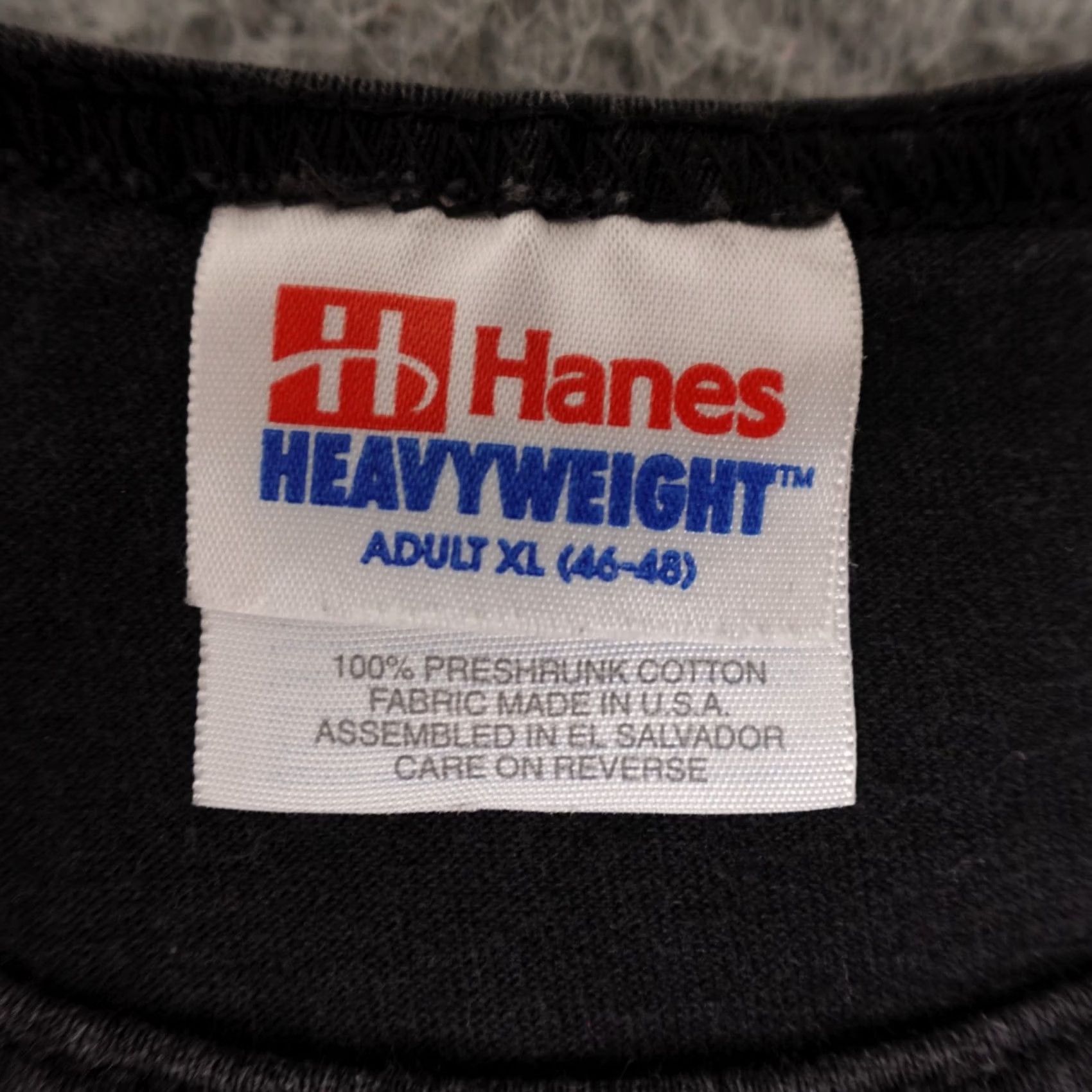 Hanes VINTAGE Hanes Tank Top Shirt Mens XL Black Sleeveless 2003 Eagle Biker Grunge USA Size US XL / EU 56 / 4 - 3 Thumbnail