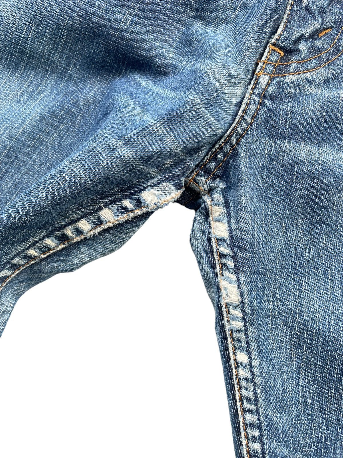 Levi's Vintage 90’s Levis 607 Orange Tab Distresed Denim Size US 34 / EU 50 - 5 Thumbnail