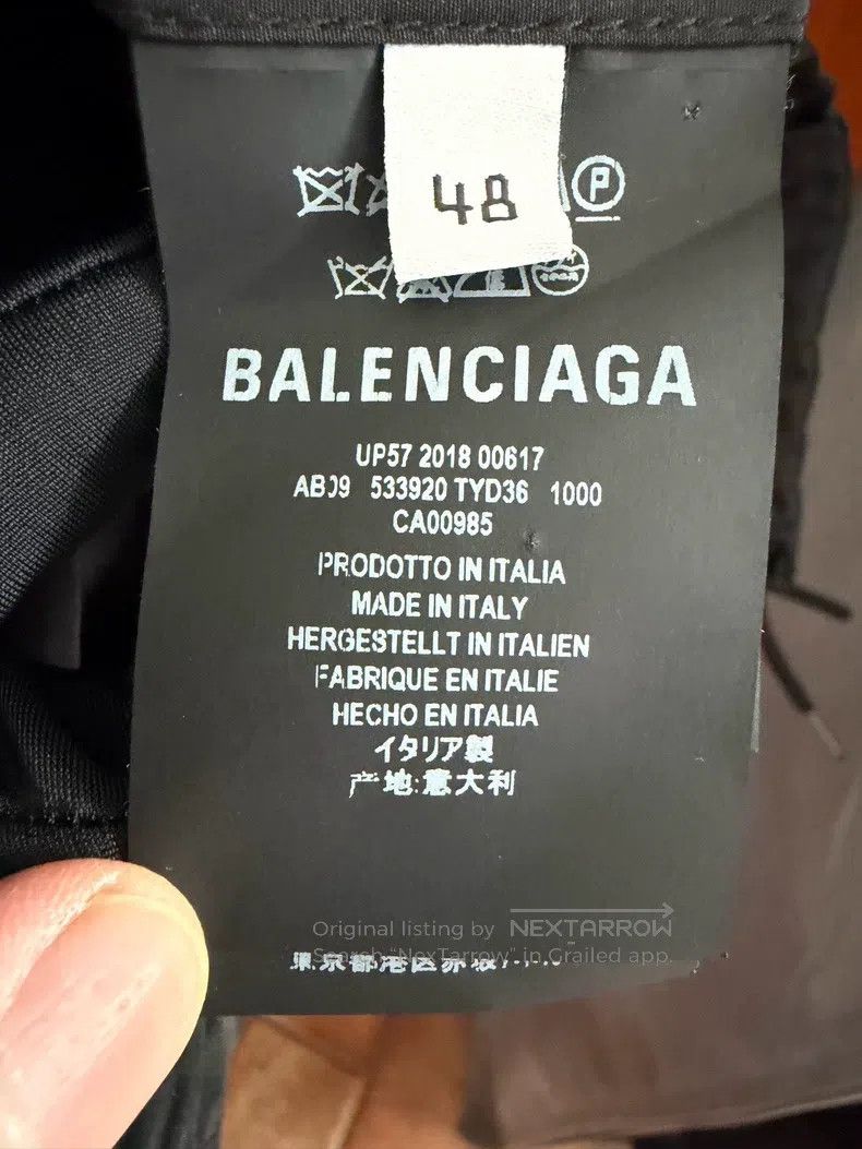 Balenciaga Balenciaga Black Coke Wave Logo Windbreaker Size US M / EU 48-50 / 2 - 5 Thumbnail