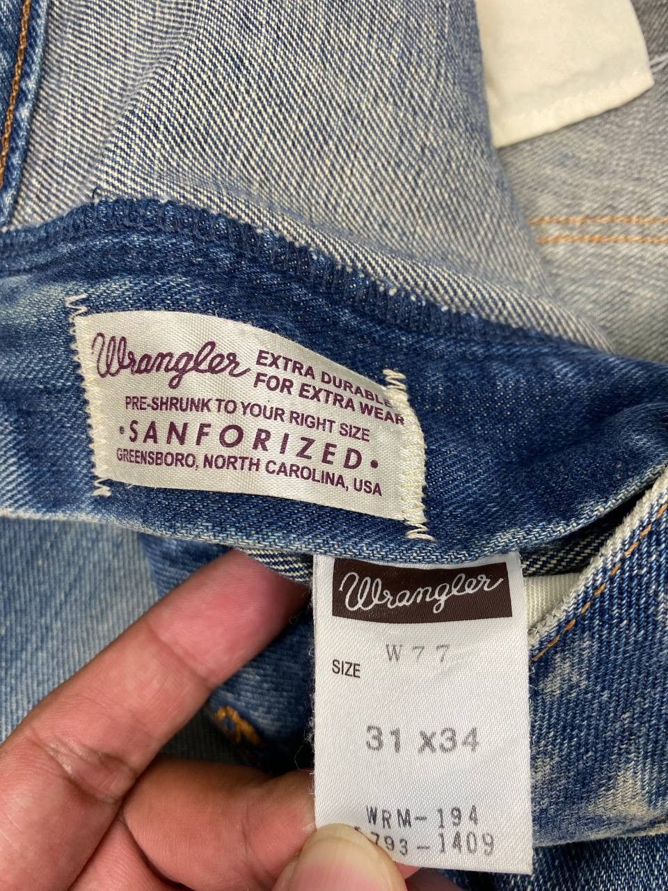 Wrangler vintage wrangler sanforized pre shrunk gripper zipper Size US 32 / EU 48 - 11 Thumbnail