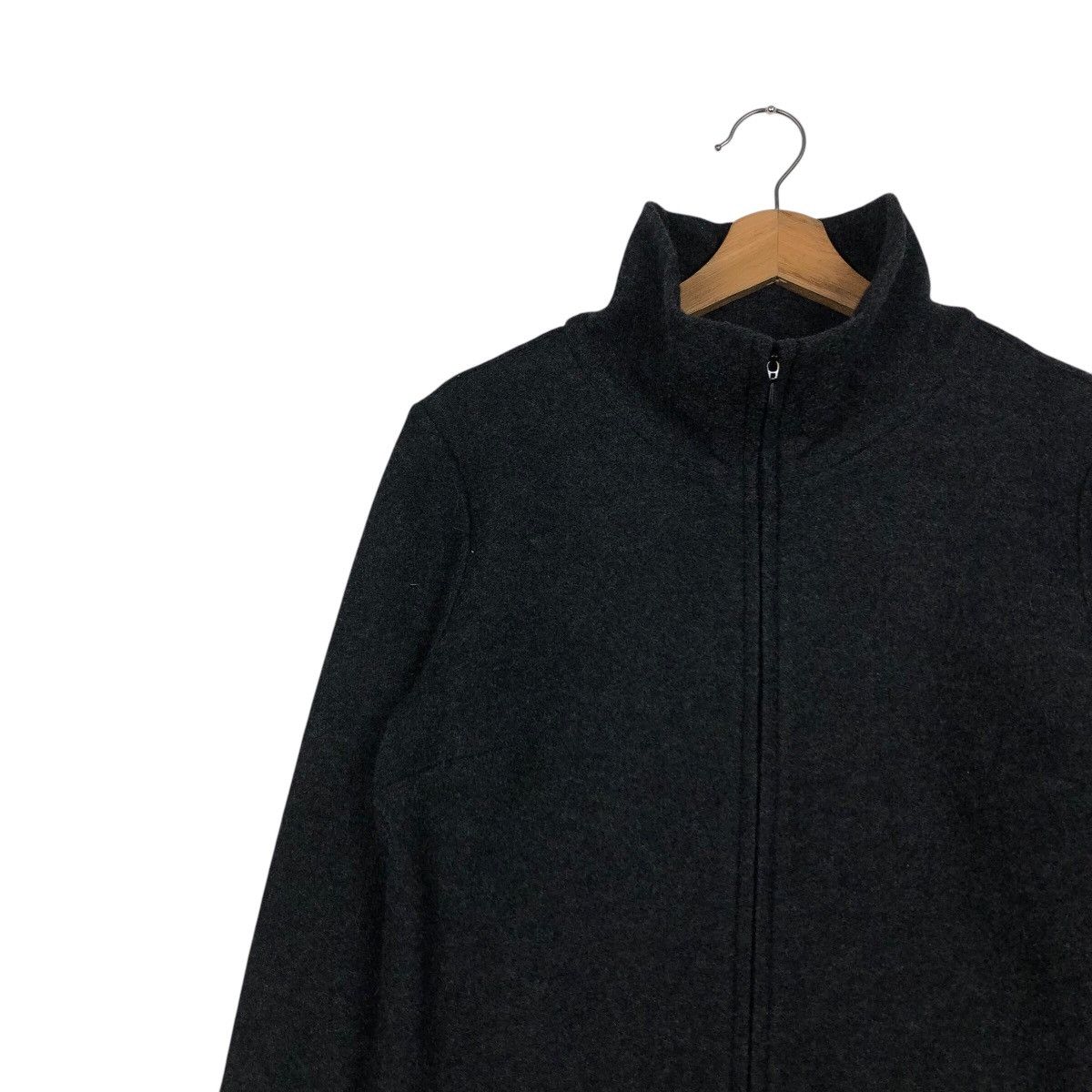 Vintage 📌Vintage Wool Zipper Cropped Jacket Valentino Size US M / EU 48-50 / 2 - 8 Thumbnail