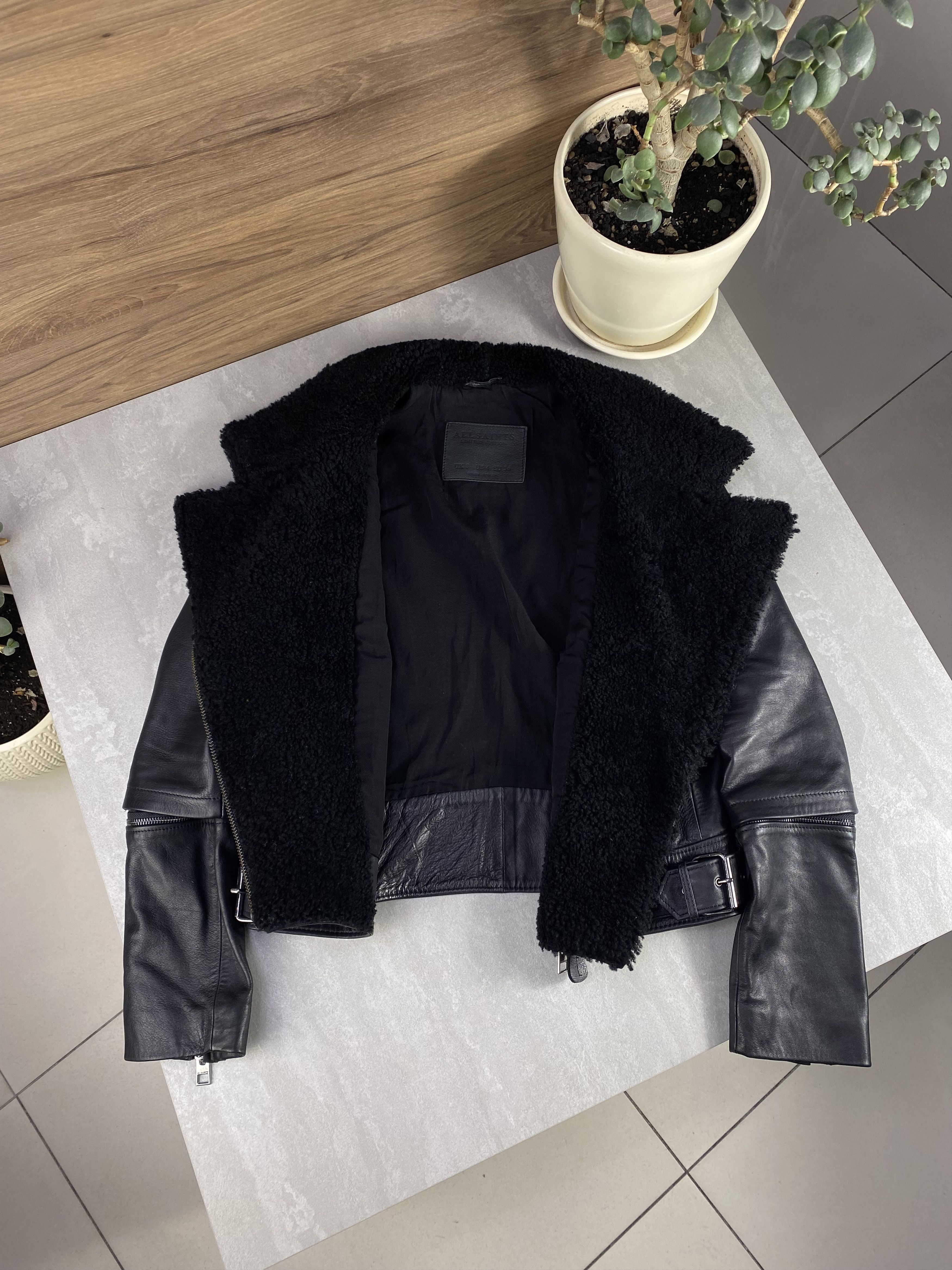 Allsaints Allsaints Bayes Shearling Leather Jacket Limited Edition Size S / US 4 / IT 40 - 5 Thumbnail