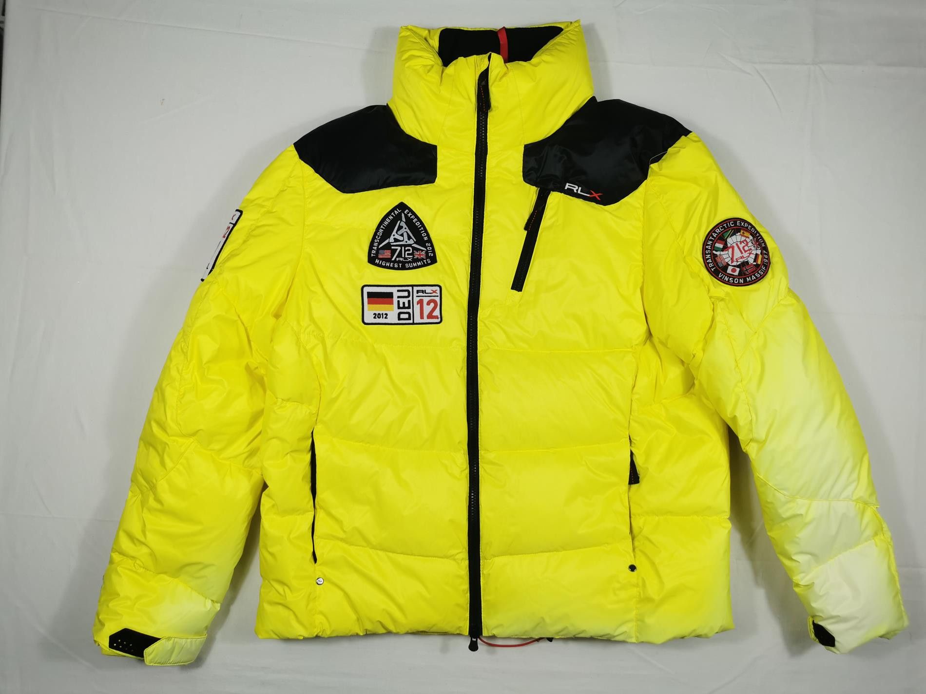 image of Ralph Lauren Rlx Rlx Ralph Laurent Jacket Puffer Down Neon Expedition L in Neon Yellow (Size Large)