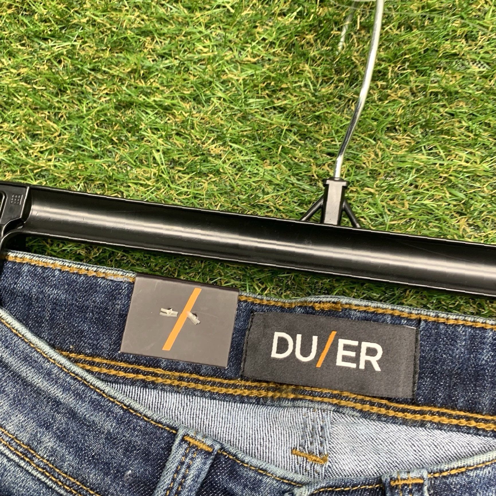 DUER Duer Slim Denim Shorts Mens 29 Blue Dark Wash Stretch 5-Pocket Flat Front NWT NWT Size US 29 - 3 Thumbnail