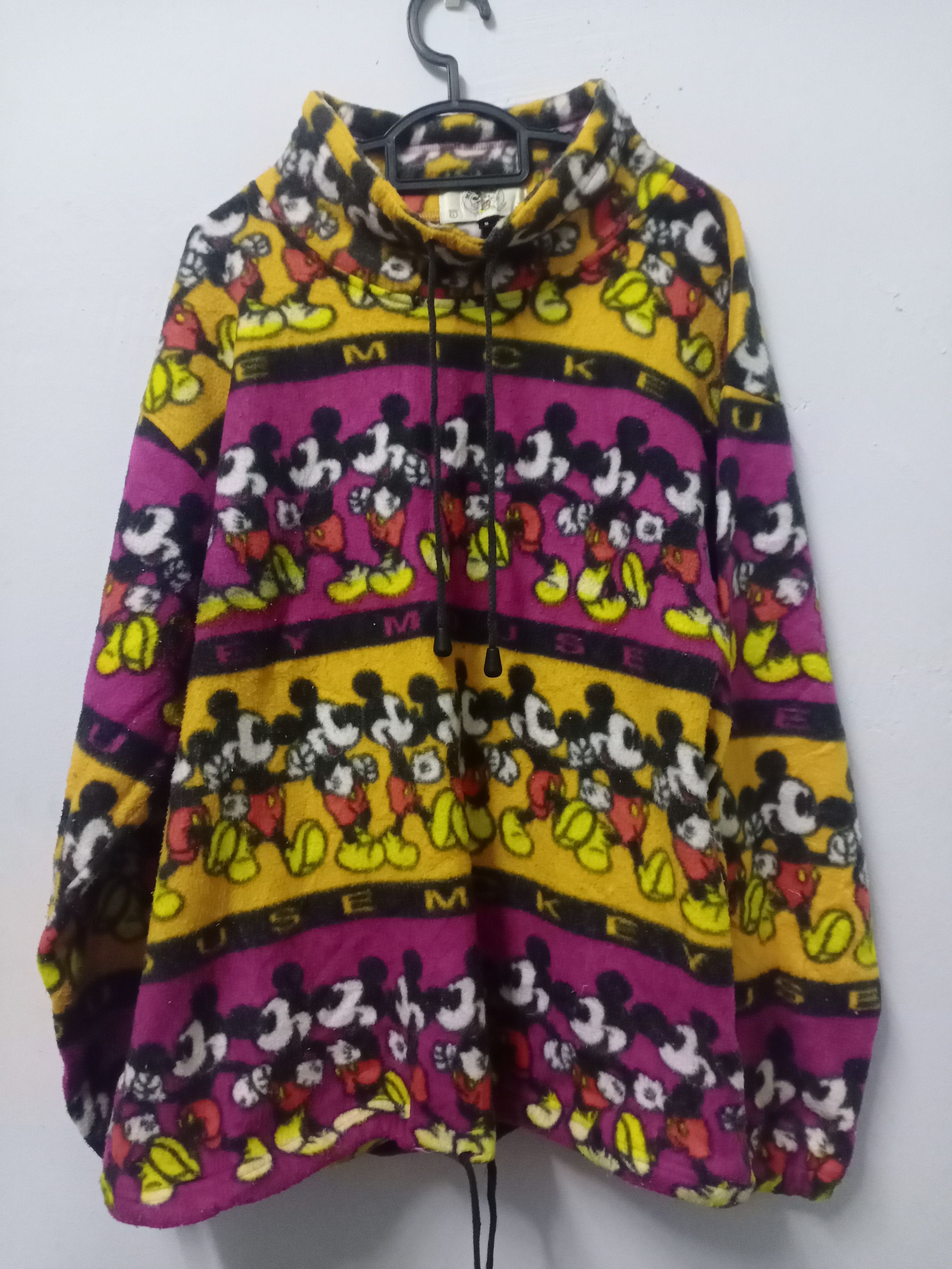 Disney × Mickey Mouse × Vintage vintage mickey mouse fleece over print 65% / 35% Size US S / EU 44-46 / 1 - 1 Thumbnail