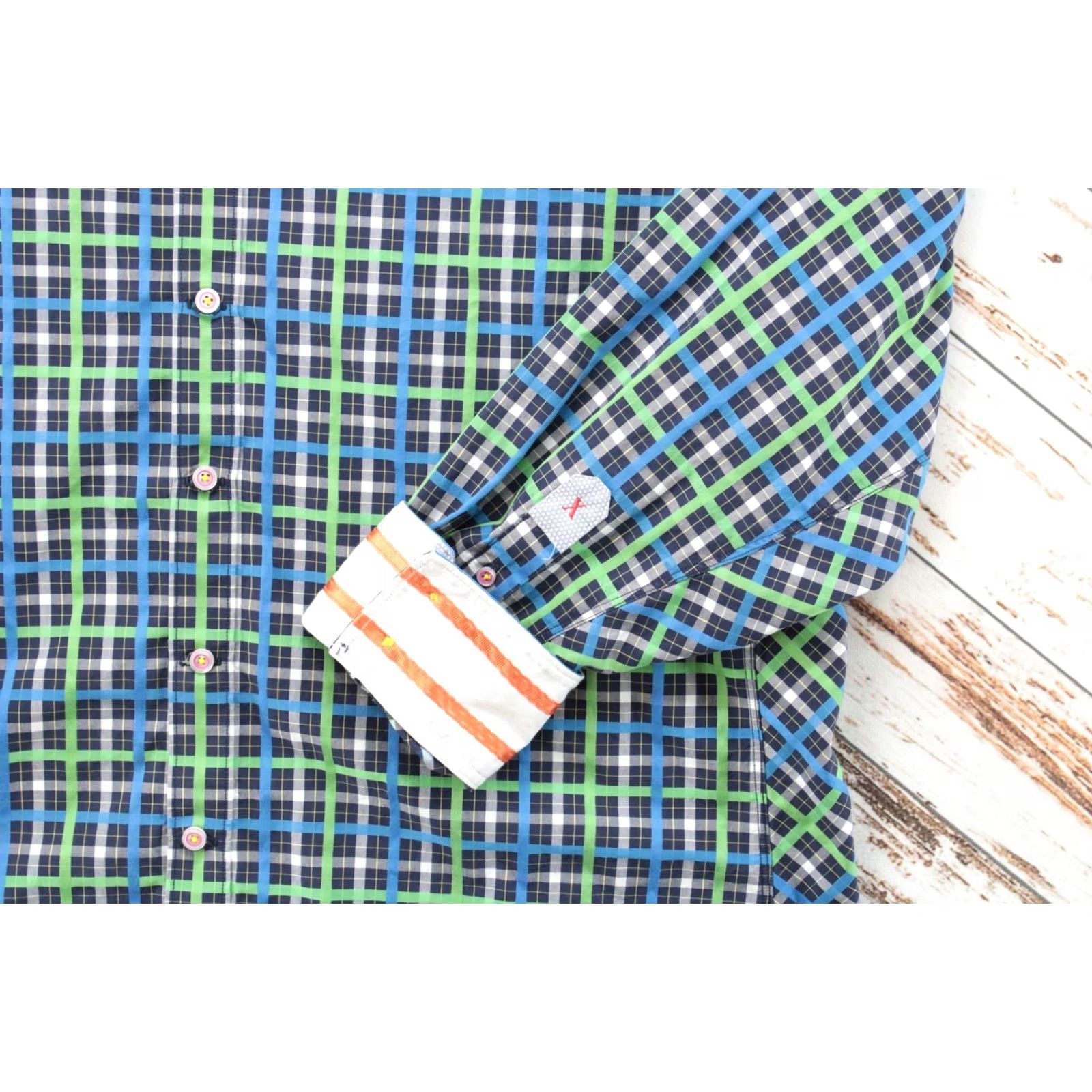 Robert Graham Robert Graham X Shirt Mens 3XL Check Multicolor Flip Cuff Statement Preppy Shirt Size US XXL / EU 58 / 5 - 2 Thumbnail