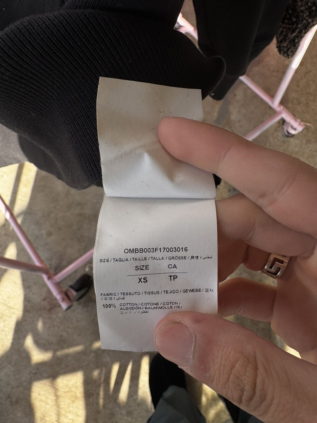 Off-White OFF WHITE DIAGONAL HOODIE “SEEING THINGS” Size US XS / EU 42 / 0 - 10 Thumbnail