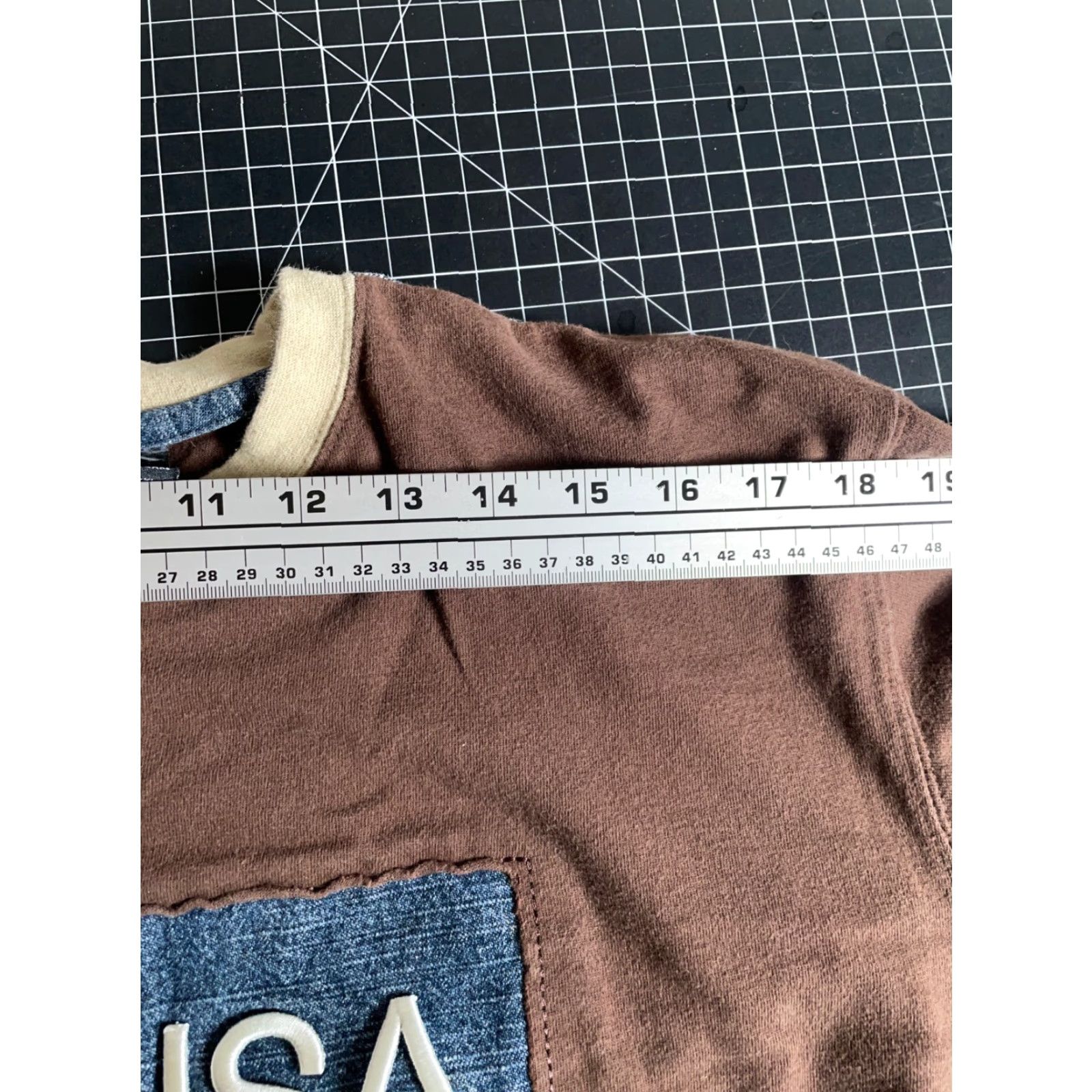 Vintage VINTAGE Paco Jeans T-Shirt 3/4 Sleeve Men Large Brown Embroidered 90s Hipster Retro Cotton Shirt Size US L / EU 52-54 / 3 - 7 Thumbnail