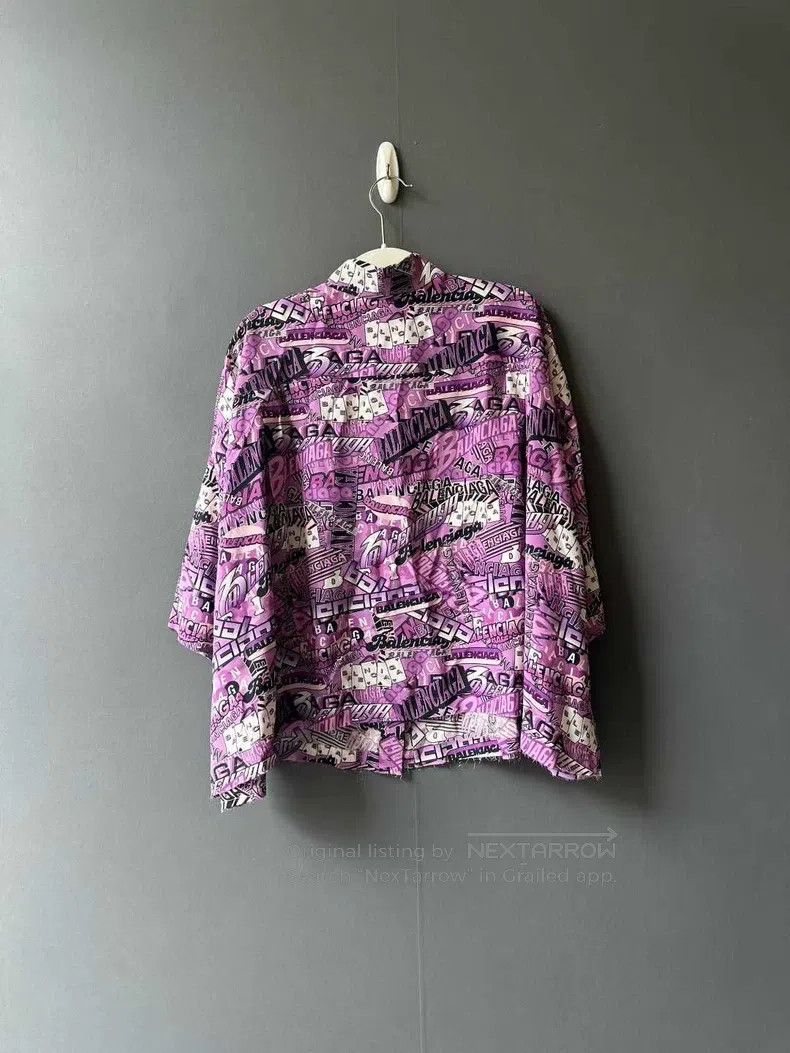Balenciaga Balenciaga Fully Printed Graffiti Short Sleeve Shirt Size XXS / US 00 / IT 34 - 2 Thumbnail