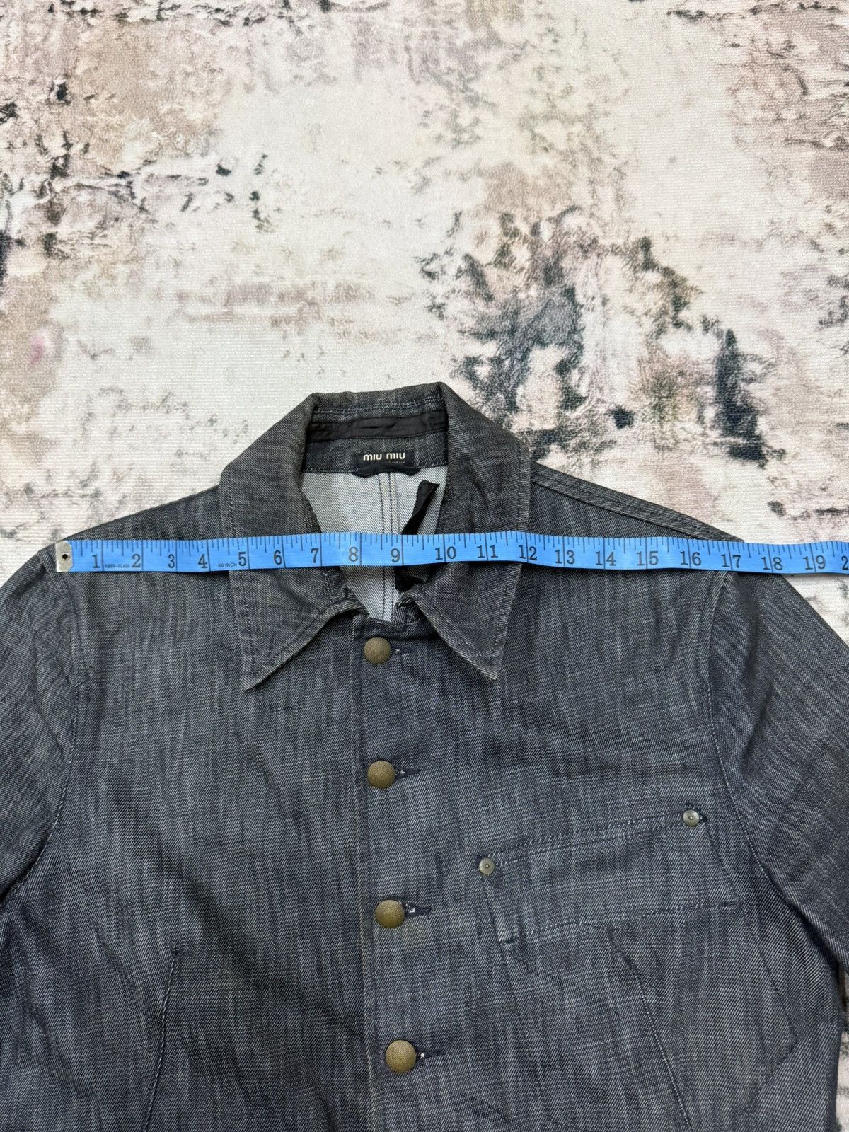 Miu Miu Vintage 00s Miumiu Denim Jacket Size US S / EU 44-46 / 1 - 20 Thumbnail