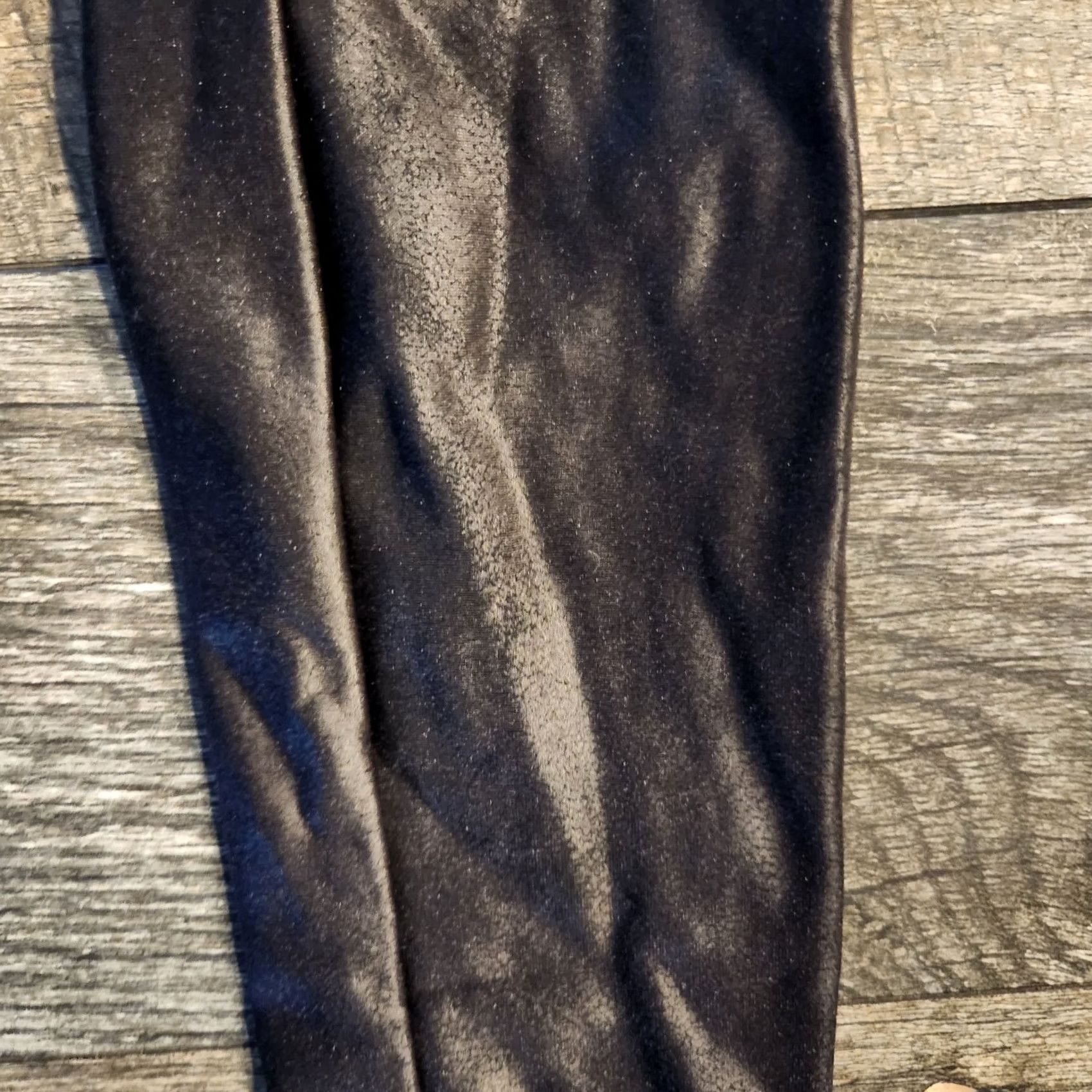 Spanx Spanx Red Label High Waist Faux Leather Leggings Small Black Sheen Shiny Size 28" / US 6 / IT 42 - 3 Thumbnail