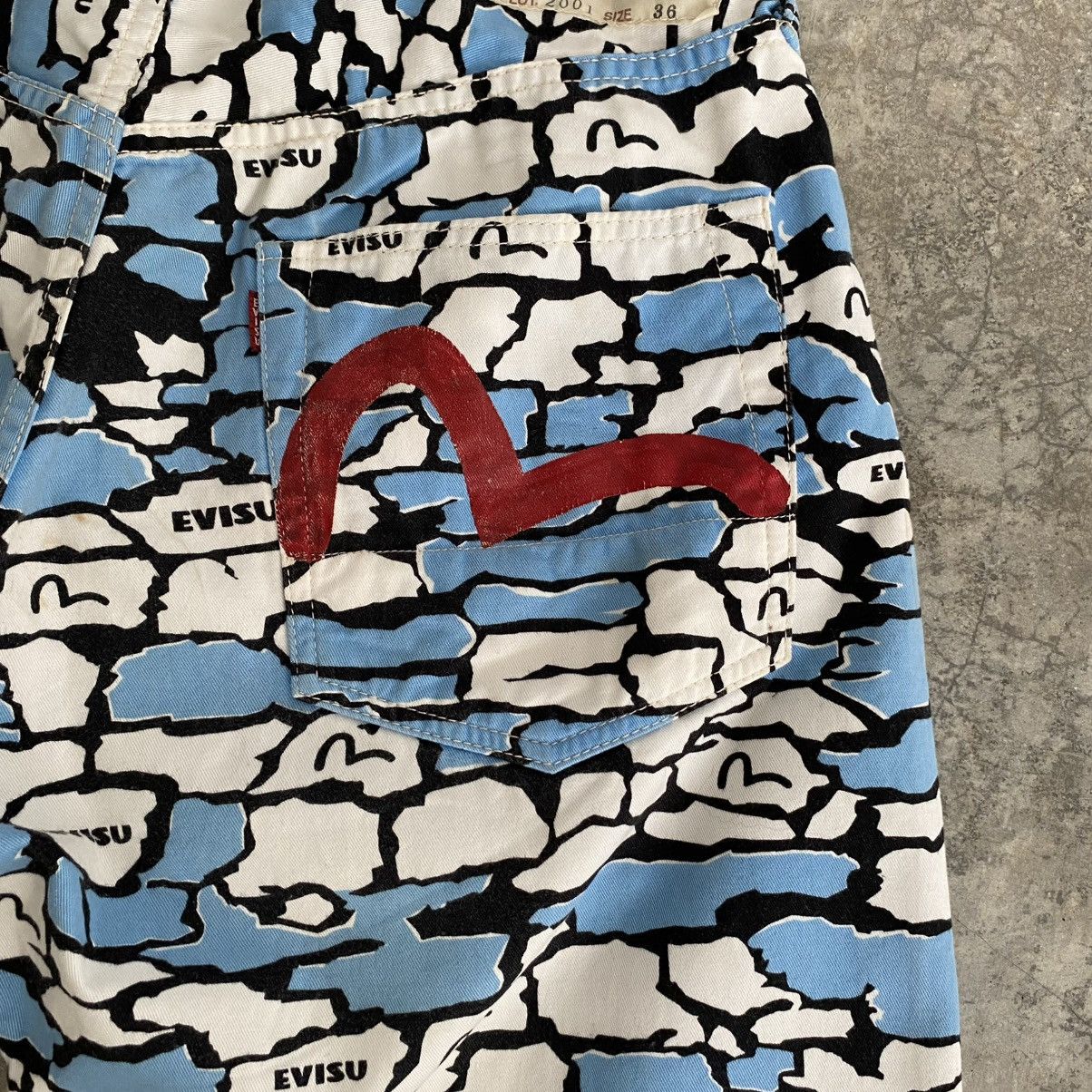 Evisu 2001 Evisu Ishigaki Camo OVP Baggy Jeans Shorts Jorts Size US 34 / EU 50 - 6 Thumbnail