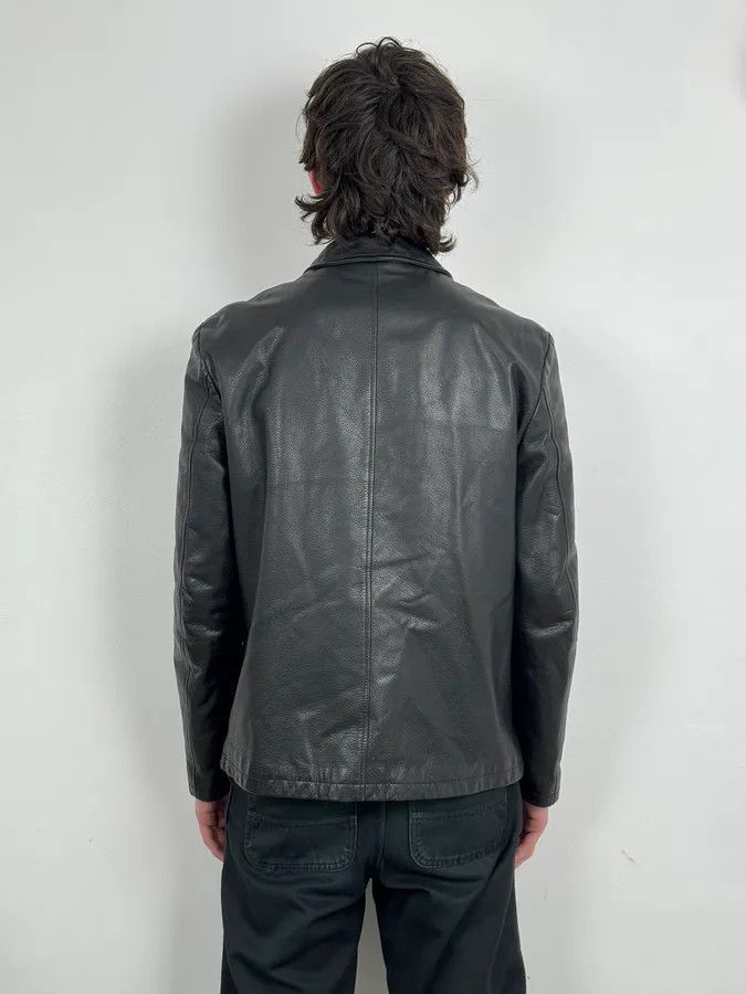 Gianfranco Ferre 1990s Gianfranco Ferré Calfskin Leather Black Jacket Size US M / EU 48-50 / 2 - 2 Thumbnail