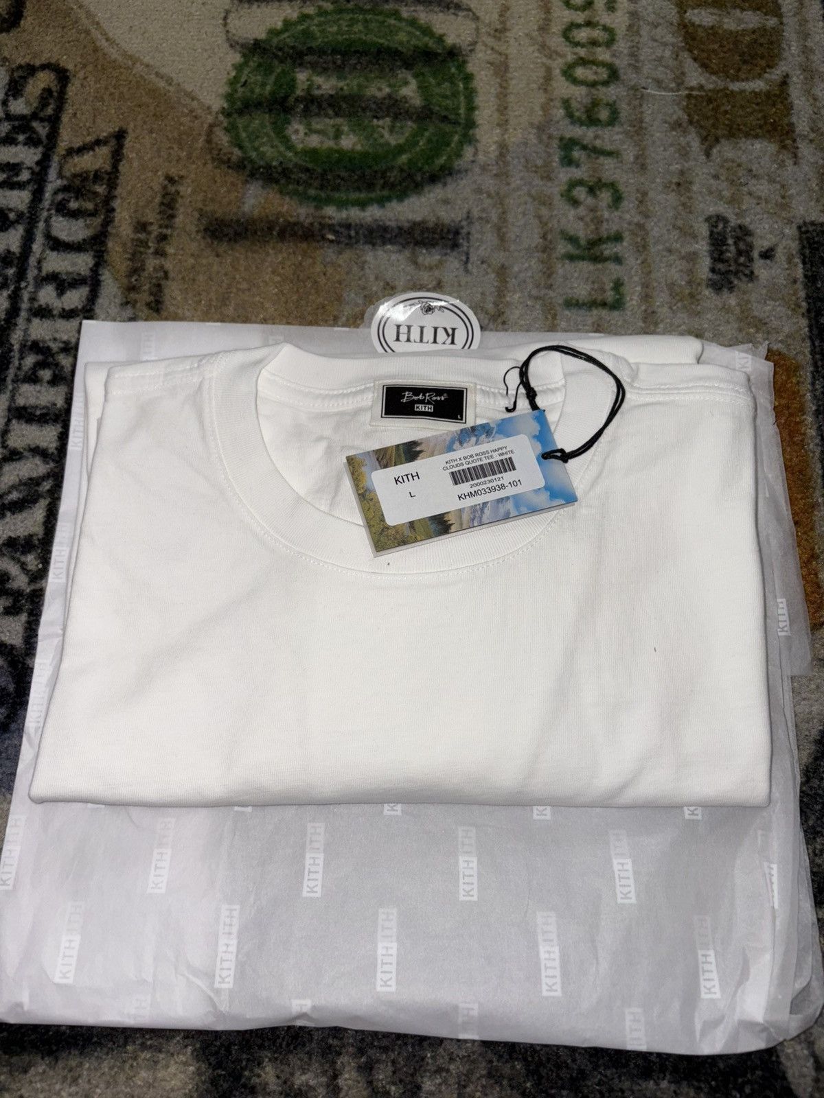 Kith KITH X BOB ROSS HAPPY CLOUDS QUOTE TEE Size US L / EU 52-54 / 3 - 3 Thumbnail
