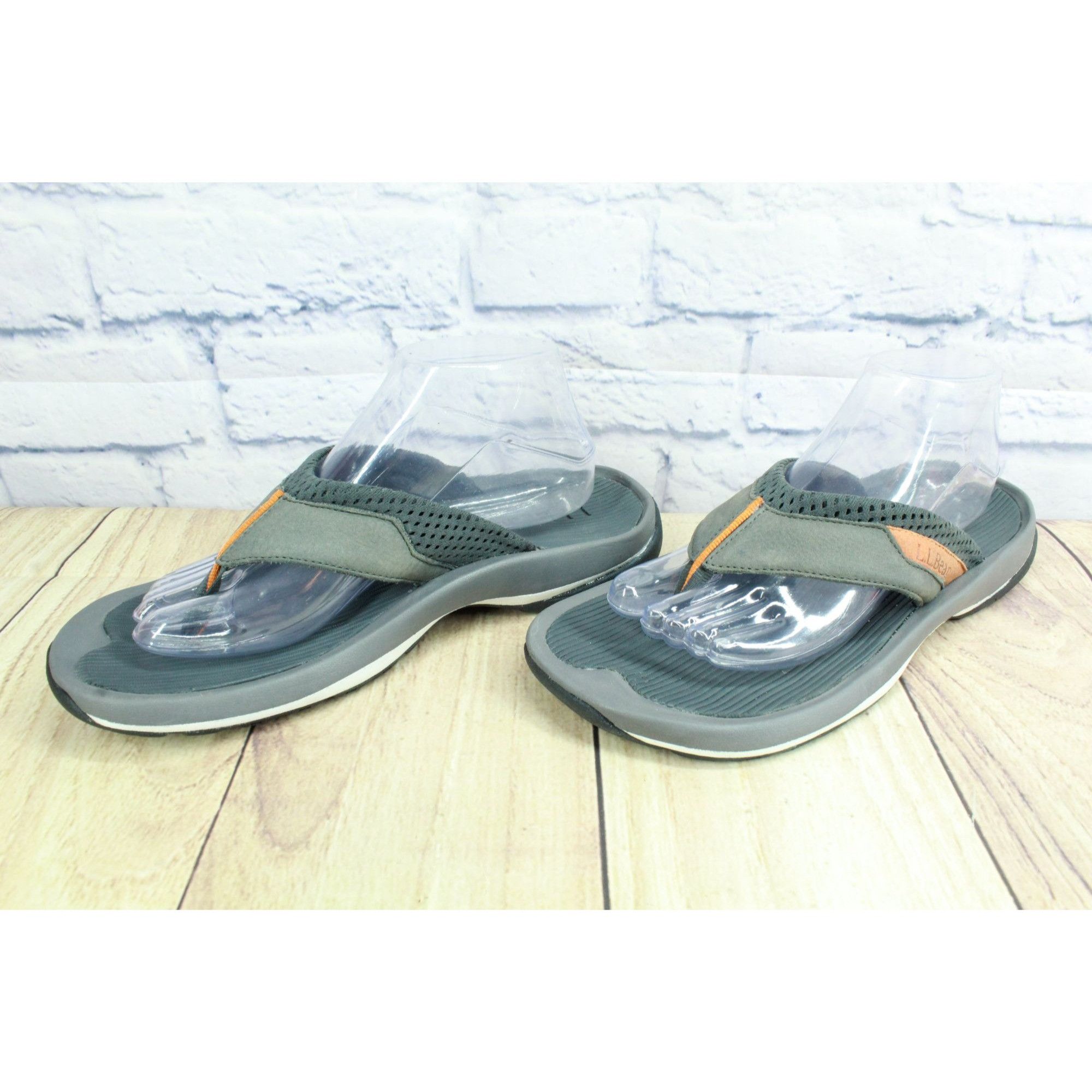 L.L. Bean LL Bean Swift River Gray Suede Flip-Flops Men's Size 9 M Size US 9 / EU 42 - 2 Thumbnail