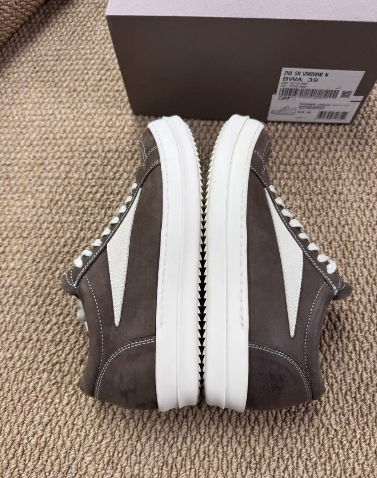 Rick Owens Rick Owens RO Main Line Full Leather Vans Style K37 Size US 6.5 / EU 39-40 - 7 Thumbnail