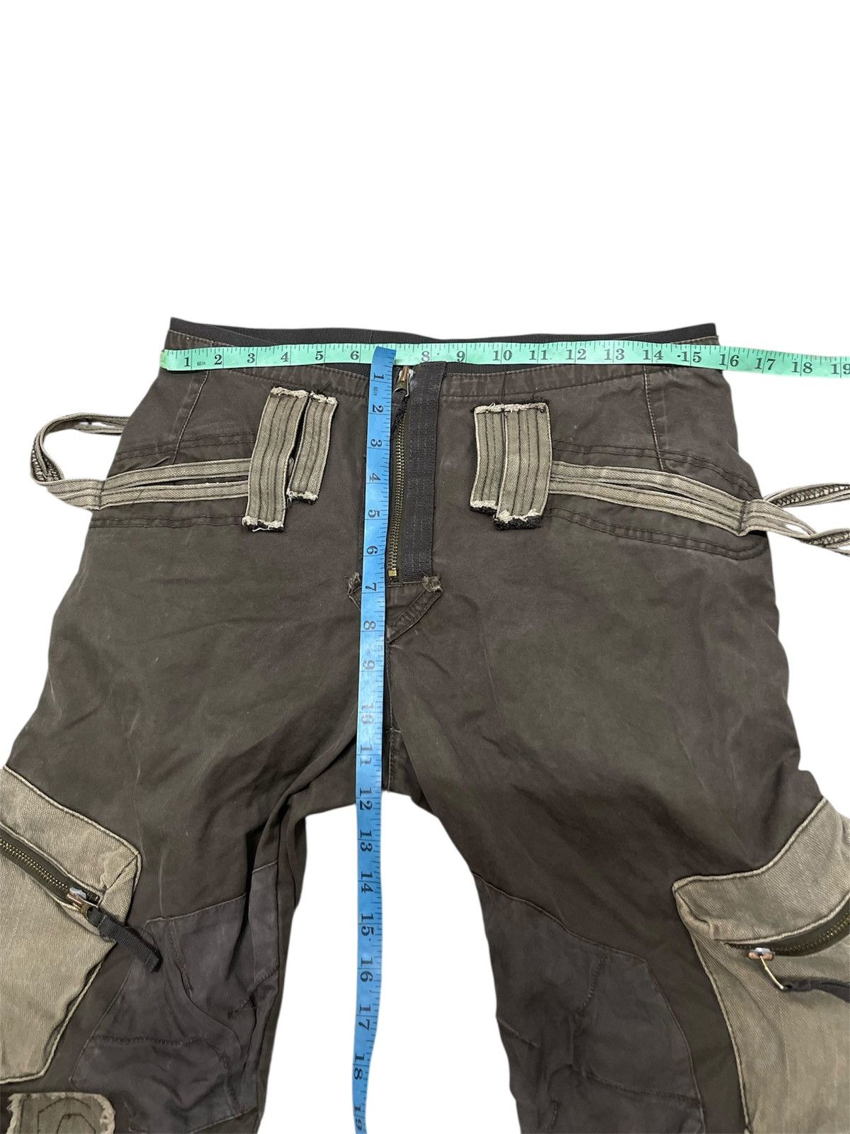 Marithe + Francois Girbaud 2000s Marithe+Francois Girbaud Bondage Cargo Pants Size US 32 / EU 48 - 19 Thumbnail