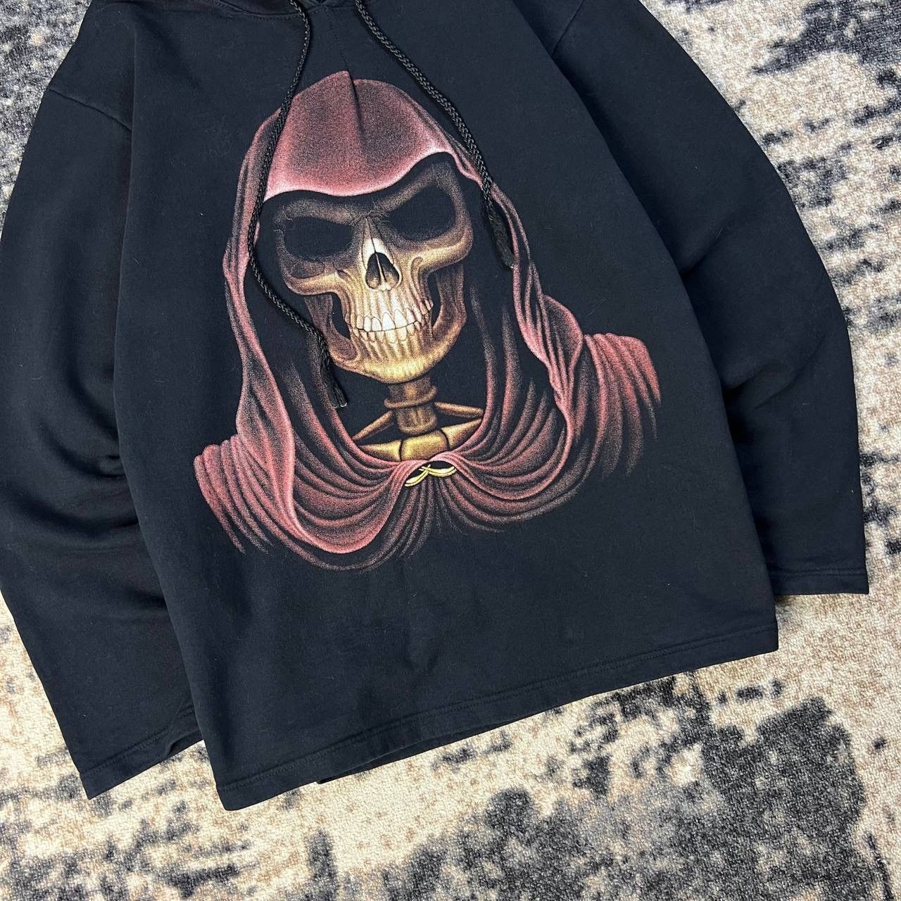 Vintage Skeleton Vintage Y2K Big Logo Two-Sides Logo Hoodie Size US L / EU 52-54 / 3 - 4 Thumbnail