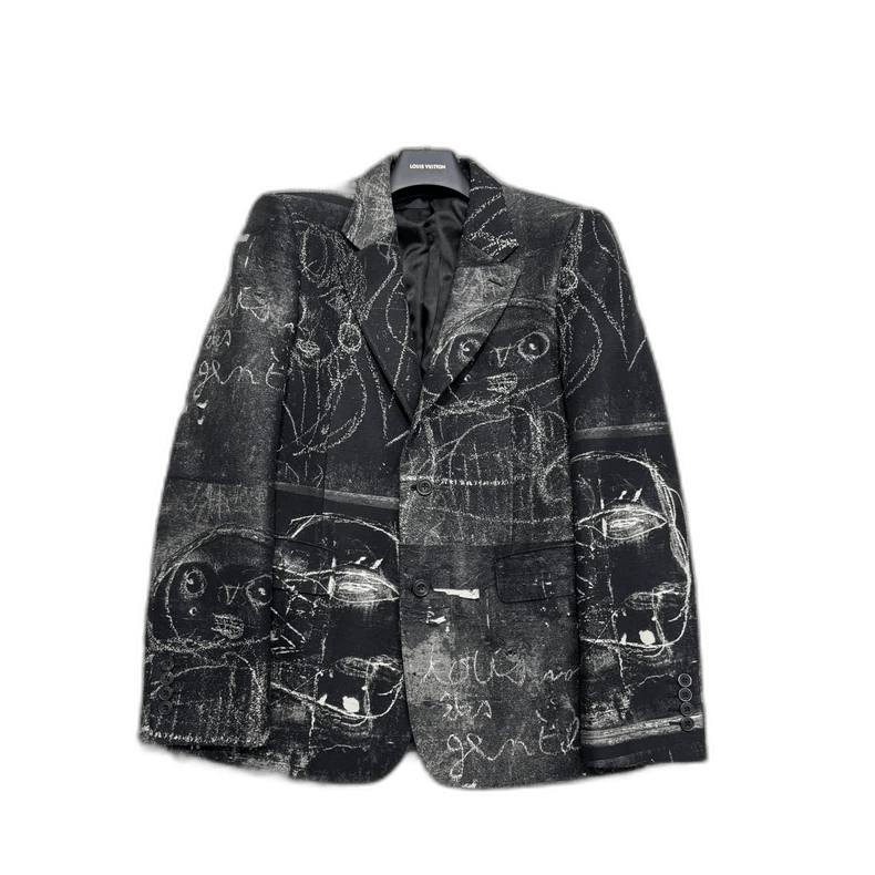 Alexander McQueen Alexander McQueen Graffiti Suit Jacket-yf Size US L / EU 52-54 / 3 - 1 Thumbnail
