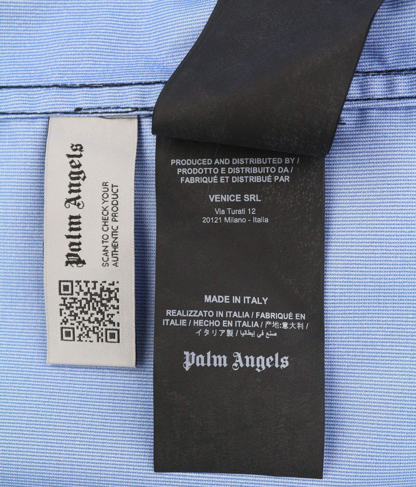 Palm Angels Blue Overcoat S Drawstring Hood Full Zip 86710 Size US S / EU 44-46 / 1 - 12 Thumbnail