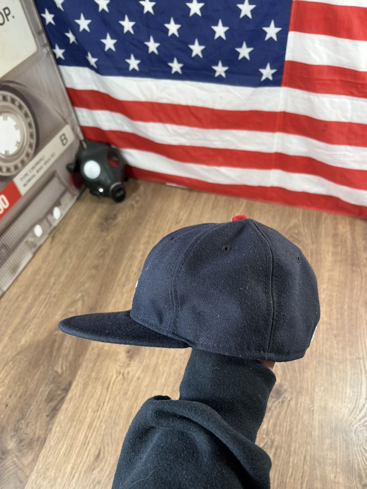 Vintage Boston Red Sox New Era Cap Size 7 1/8 Size ONE SIZE - 4 Thumbnail