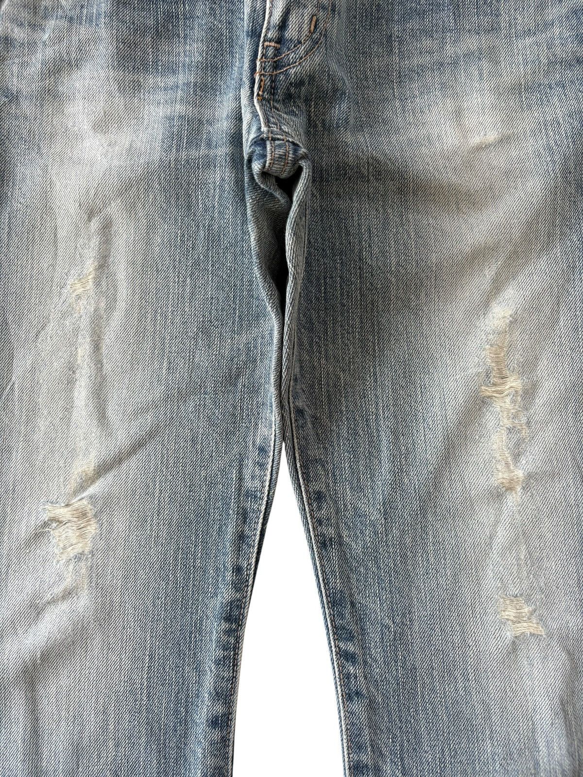 Edwin Vintage Japanese Edwin 503 Light Wash Distress Flare Jeans Size 27" / US 4 / IT 40 - 3 Thumbnail