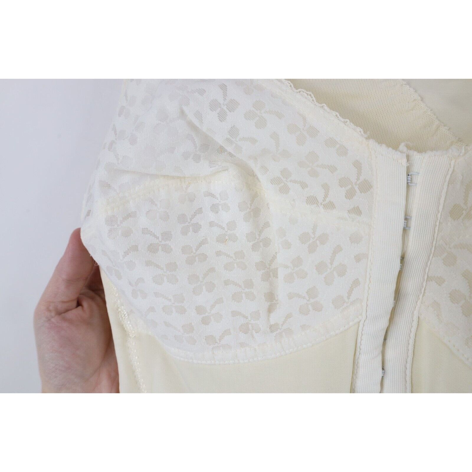 Vintage Vintage 60s 70s Rockabilly Lace Clasp Crotch Bodysuit Size L / US 10 / IT 46 - 9 Thumbnail