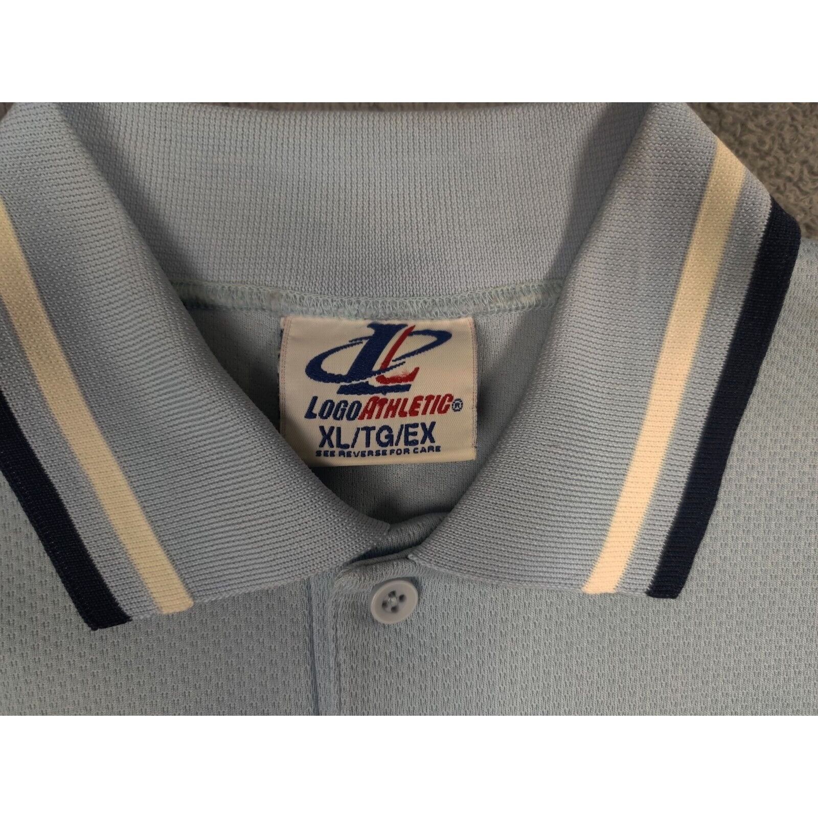 Logo Athletic VINTAGE Logo Athletic Shirt Adult Mens XL Solid Light Blue Size US XL / EU 56 / 4 - 3 Thumbnail