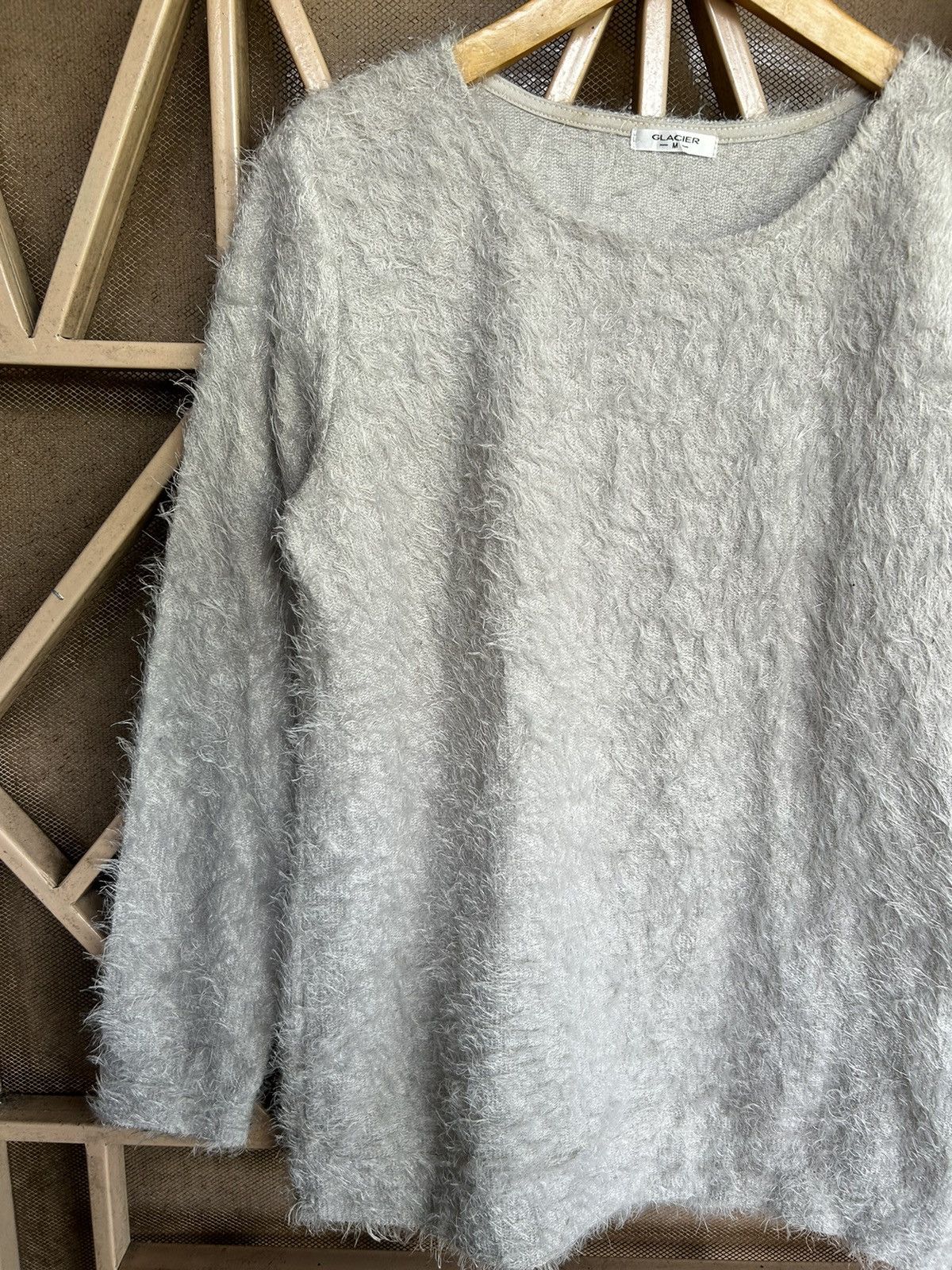 Beauty Beast × Japanese Brand 💸BINDINGOFFER💸 Glacier Knit Fuzy Mohair Isseymiyake style Size US M / EU 48-50 / 2 - 2 Thumbnail